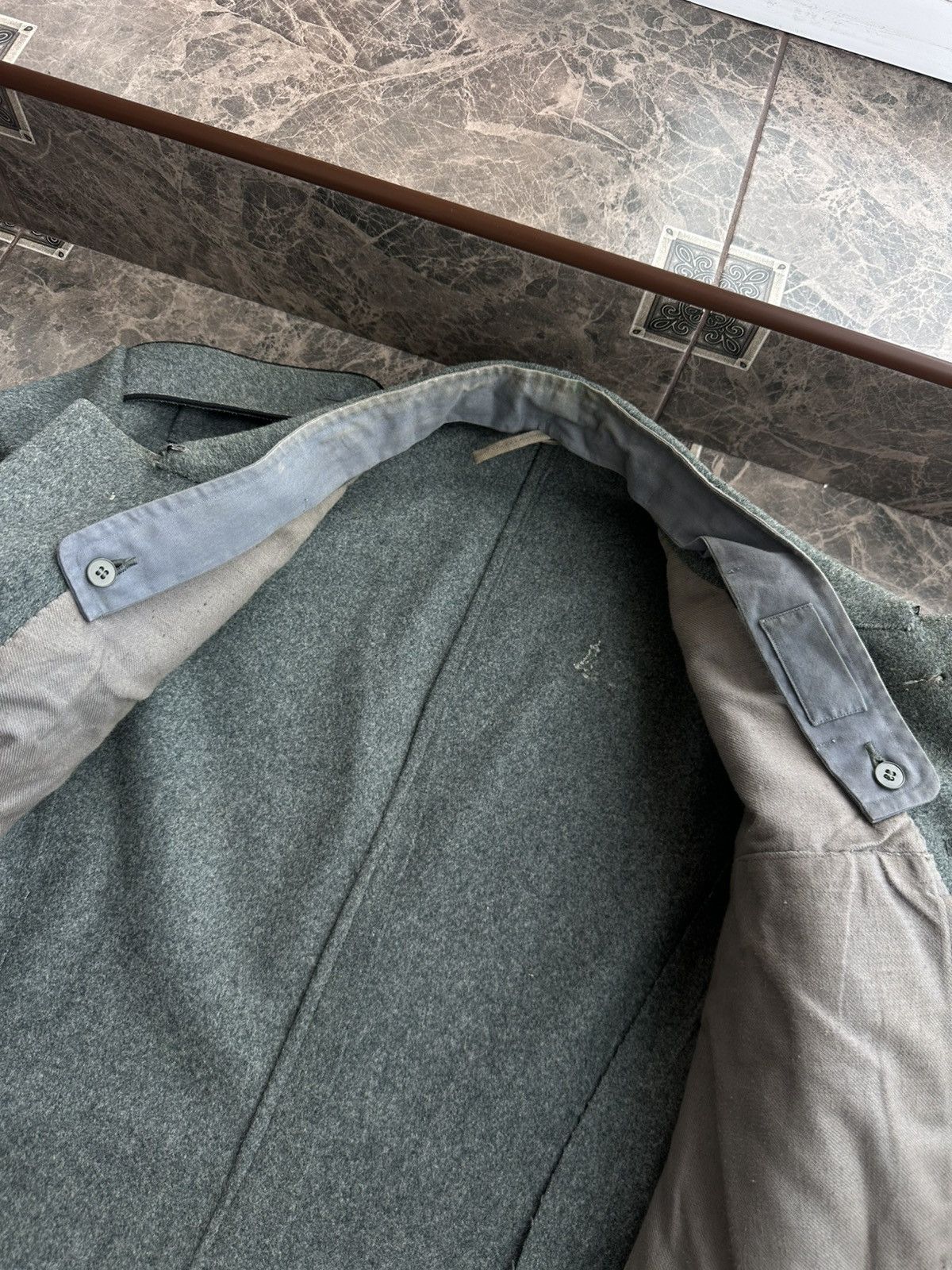Other Vintage Swiss Army 1930s WW2 Suit Jacket Pants BuckleBack Size 50R - 9 Thumbnail