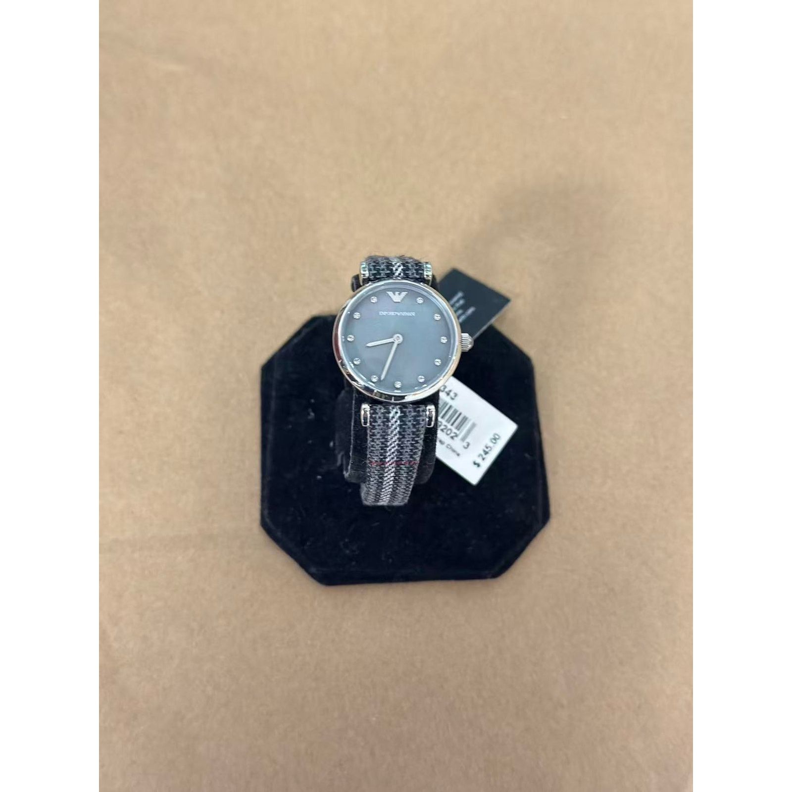 Emporio Armani Emporio Armani AR11343 Two Hand Grey Fabric Band Watch Size 32 - 4 Thumbnail