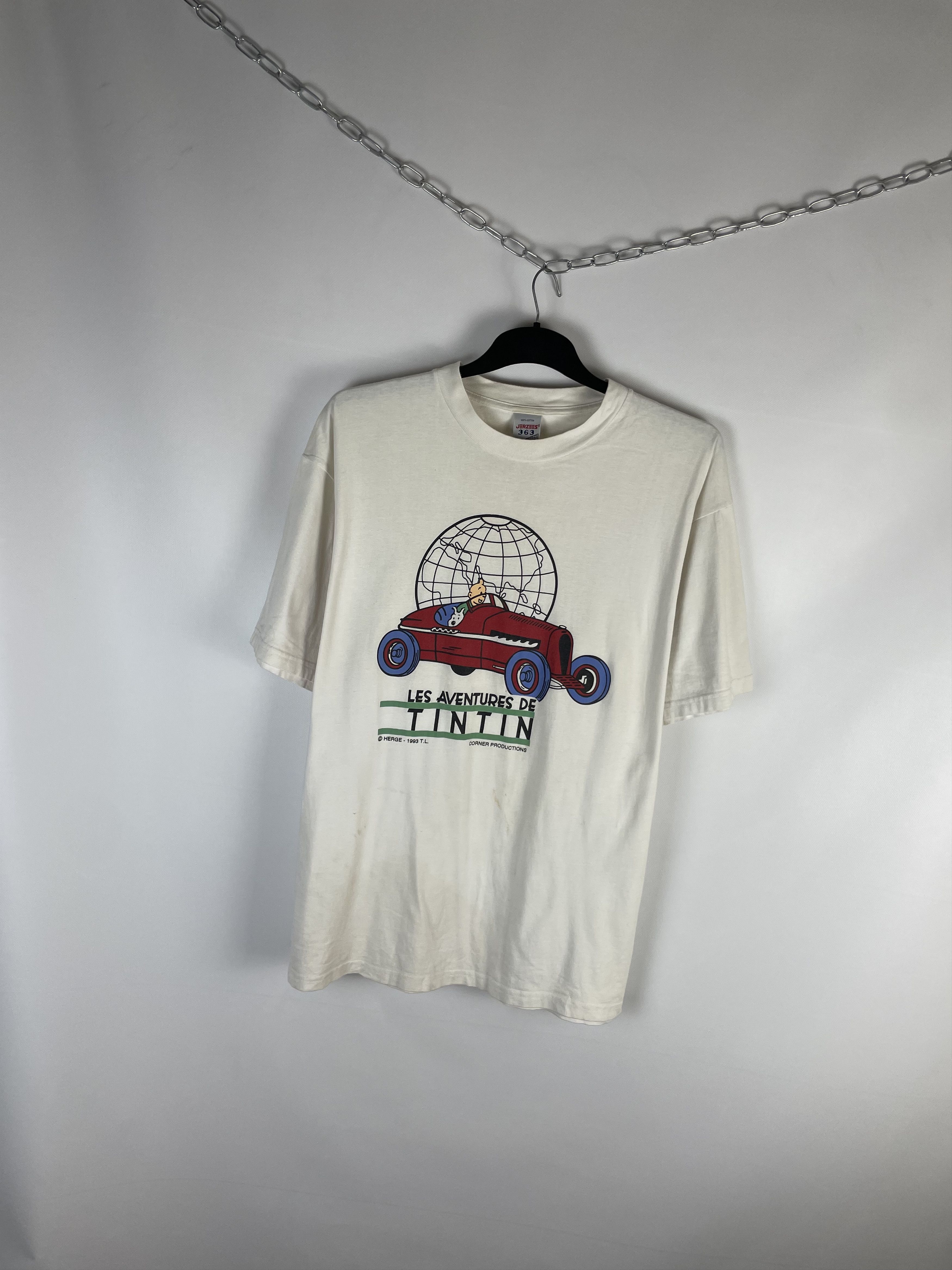 Other Les Aventures De TINTIN T-shirt 1993 Size US XL / EU 56 / 4 - 2 Thumbnail