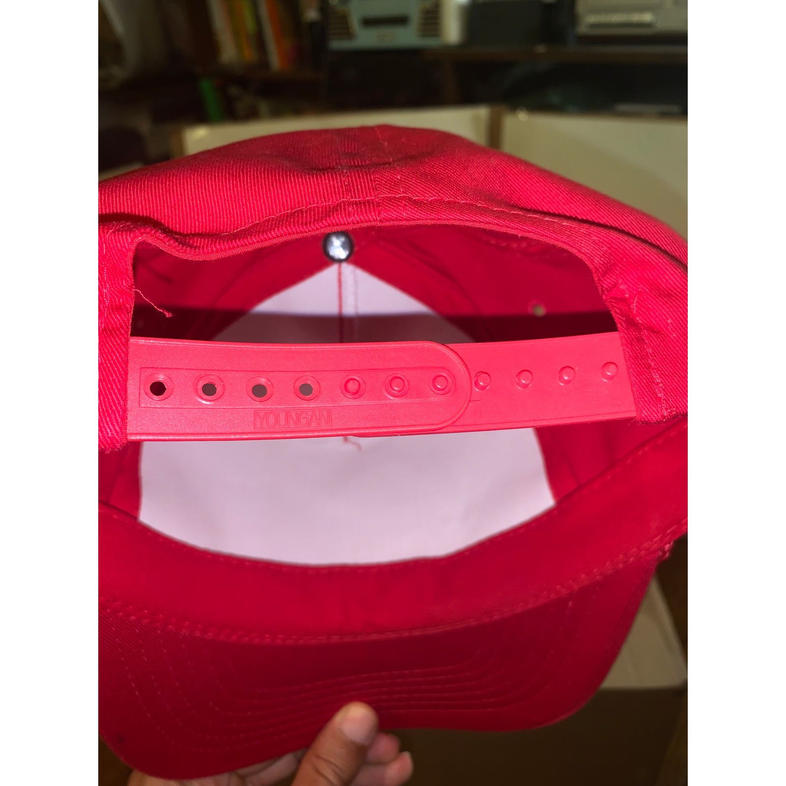 Vintage Vintage Red Rope Trucker Hat Custom Sign Co Snapback 5 Panel Size ONE SIZE - 7 Thumbnail