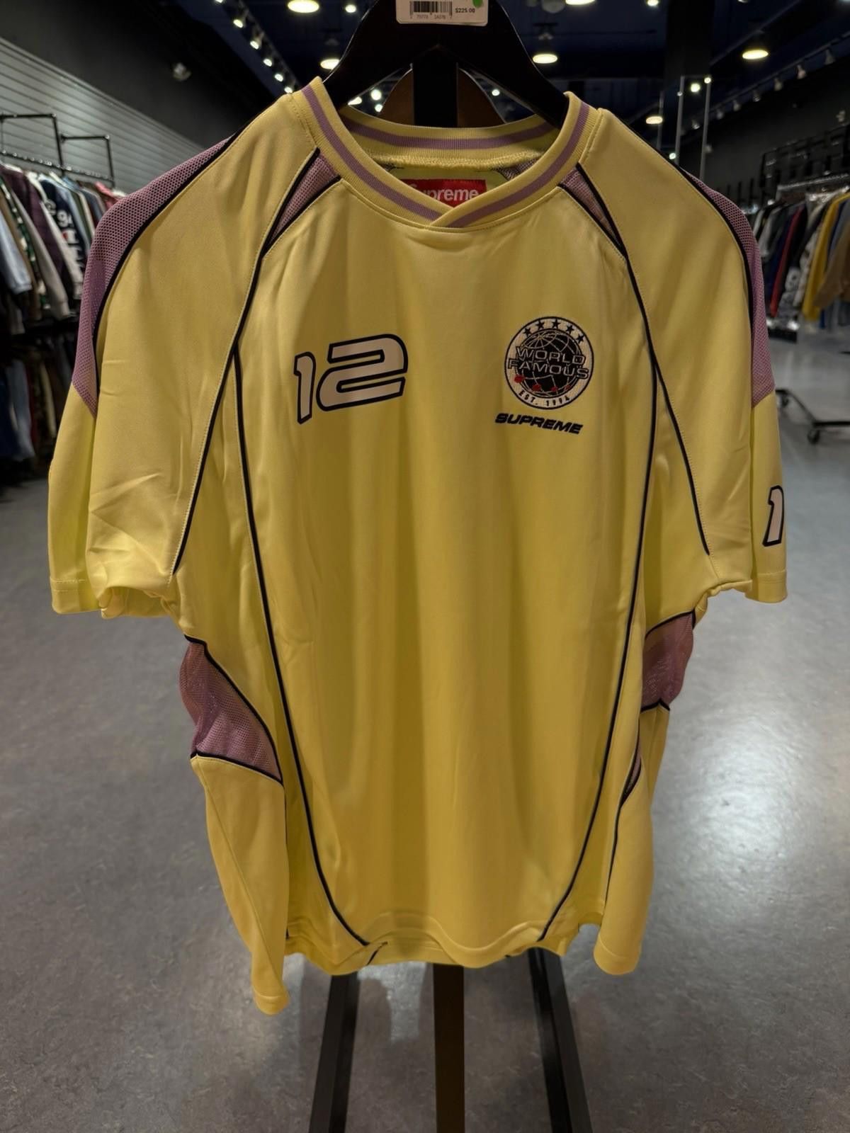 Supreme Supreme PIPING SOCCER JERSEY FW25 Size Small New Yellow Size US S / EU 44-46 / 1 - 1 Thumbnail