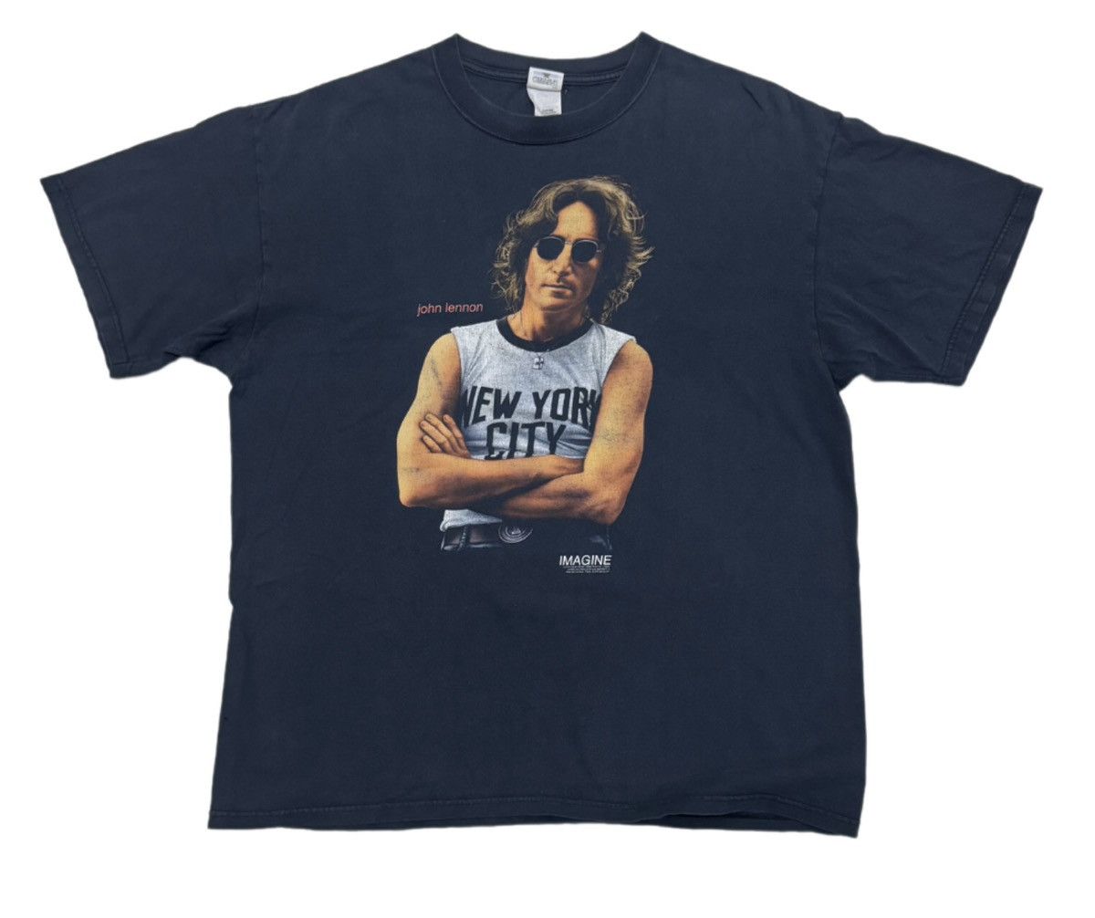 Vintage Vtg JOHN LENNON Rare Design Tee Size US XL / EU 56 / 4 - 1 Thumbnail