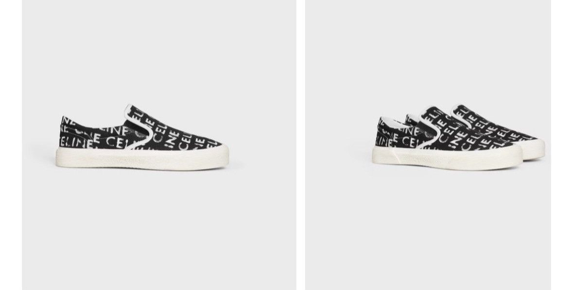 Celine o1bcso1str0724 Flat Slip On Brain Printed in Black/White Size US 9 / EU 42 - 1 Preview
