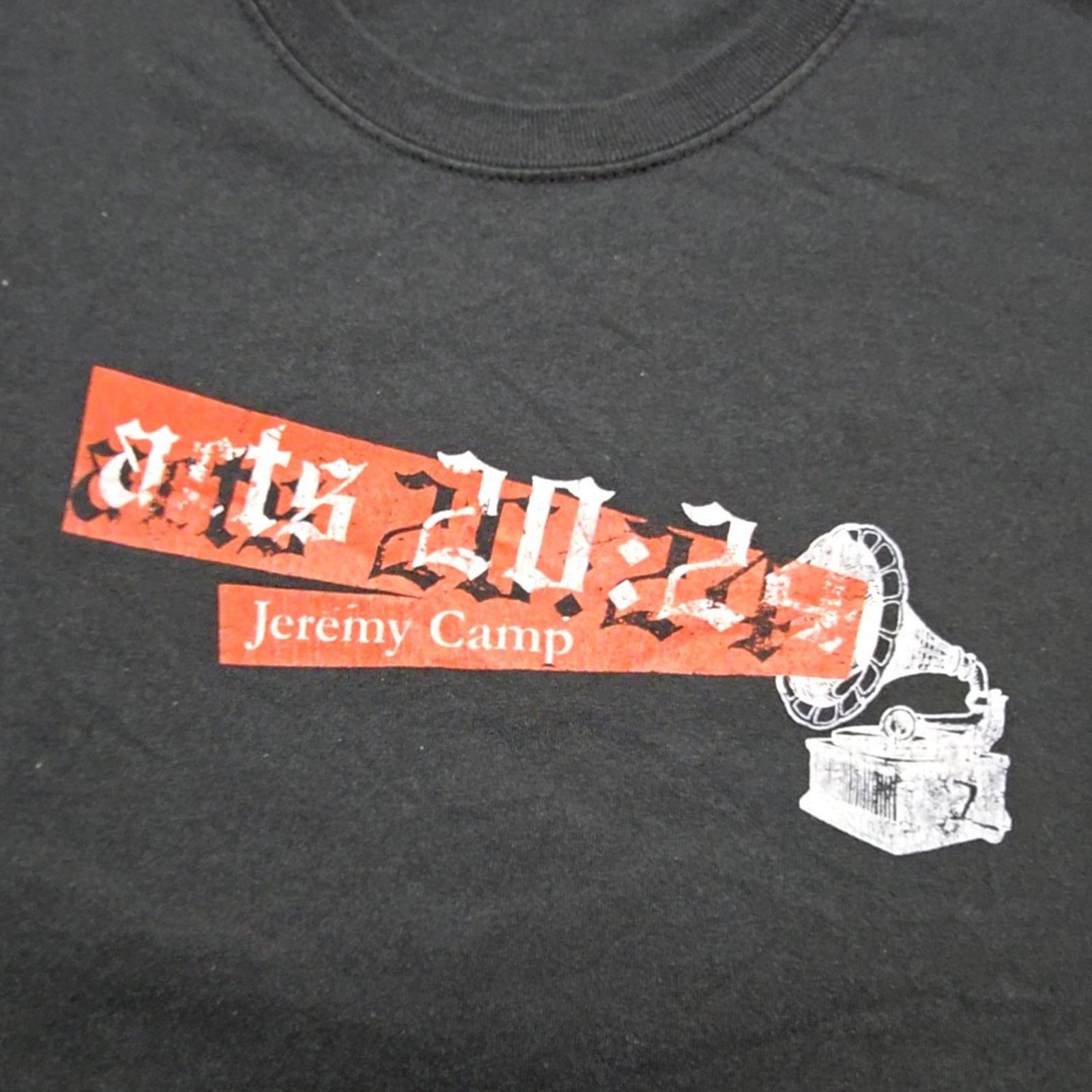Hanes Jeremy Camp Acts 20:24 Shirt Mens XL Black Graphic Tee 2000s Size US XL / EU 56 / 4 - 2 Thumbnail