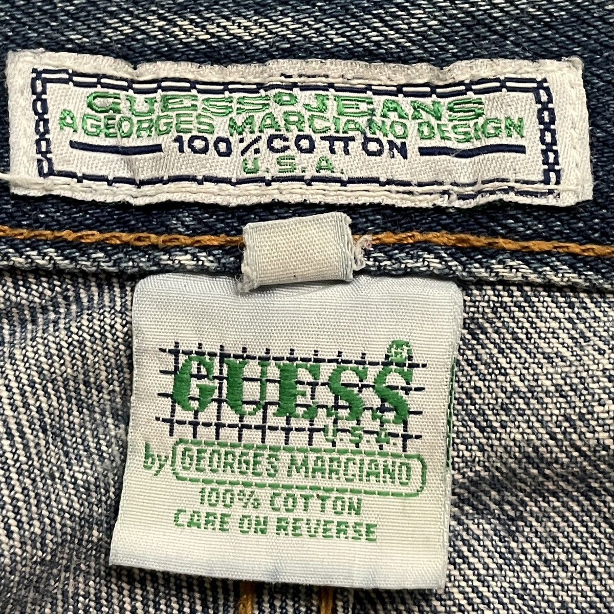 Guess × Vintage Vintage Brand Guess Made In Usa Jeans 1990s Size US 33 - 11 Thumbnail