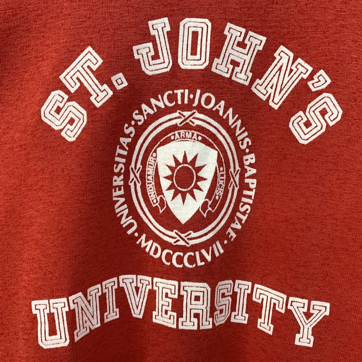Champion × Vintage Vintage 90s Champion St John’s University Sweatshirt Size XXL / US 16-18 / IT 52-54 - 5 Thumbnail