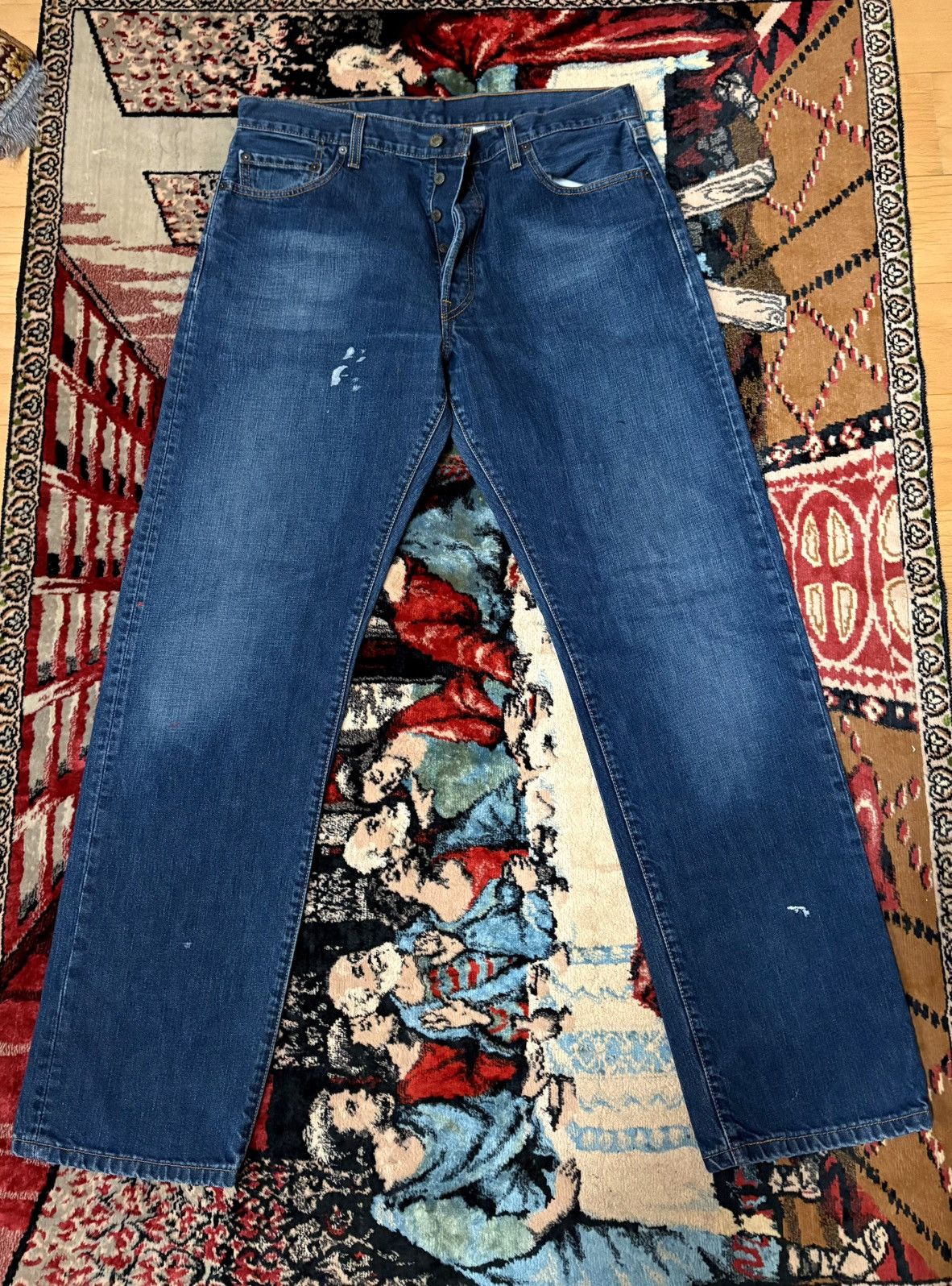 Levi's × Levi's Vintage Clothing × Vintage Levi’s vintage late 90s deep blue 501 denim jeans 36 Size US 36 / EU 52 - 2 Thumbnail