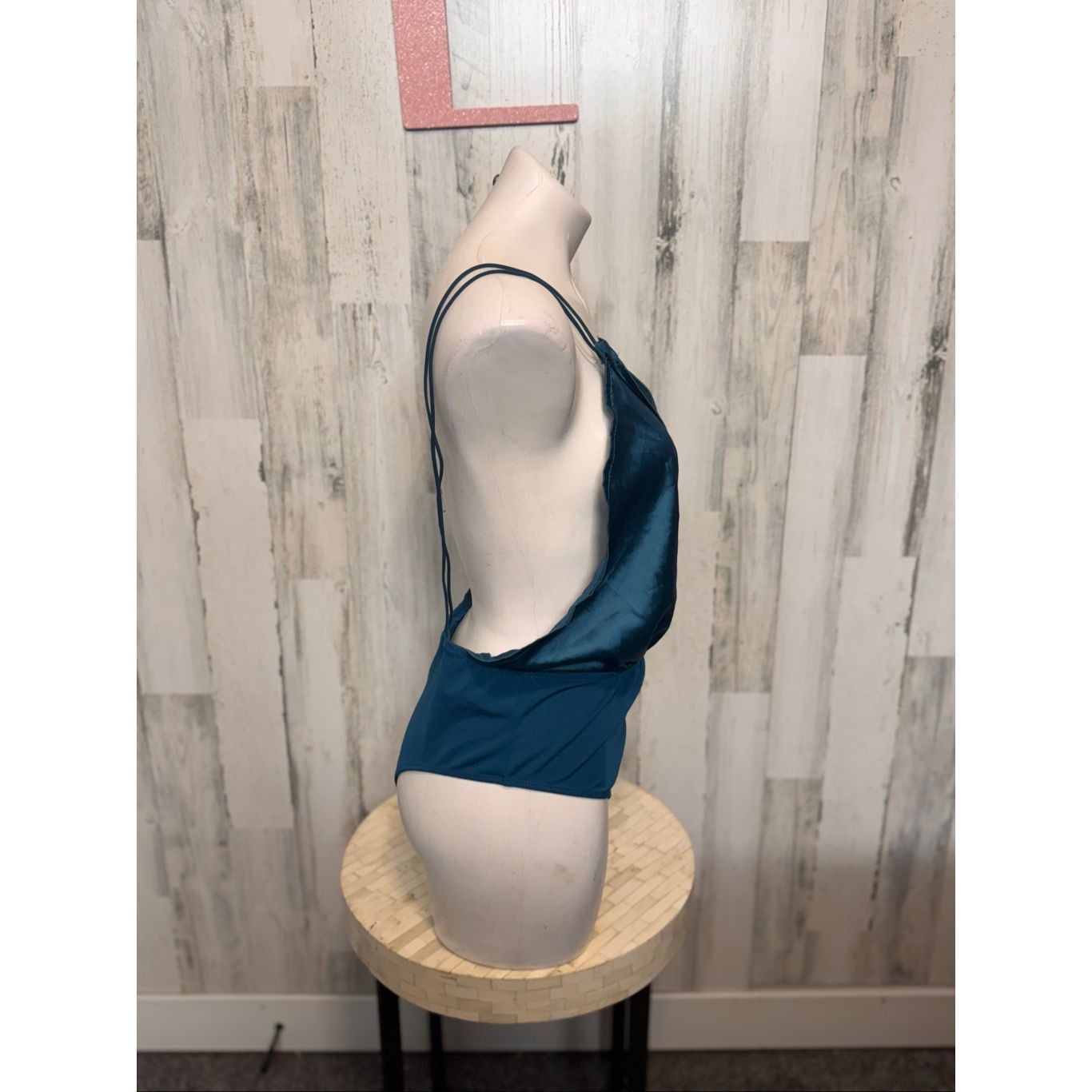 Other Curve teal satin bodysuit (size 0XL) Size XL / US 12-14 / IT 48-50 - 3 Thumbnail