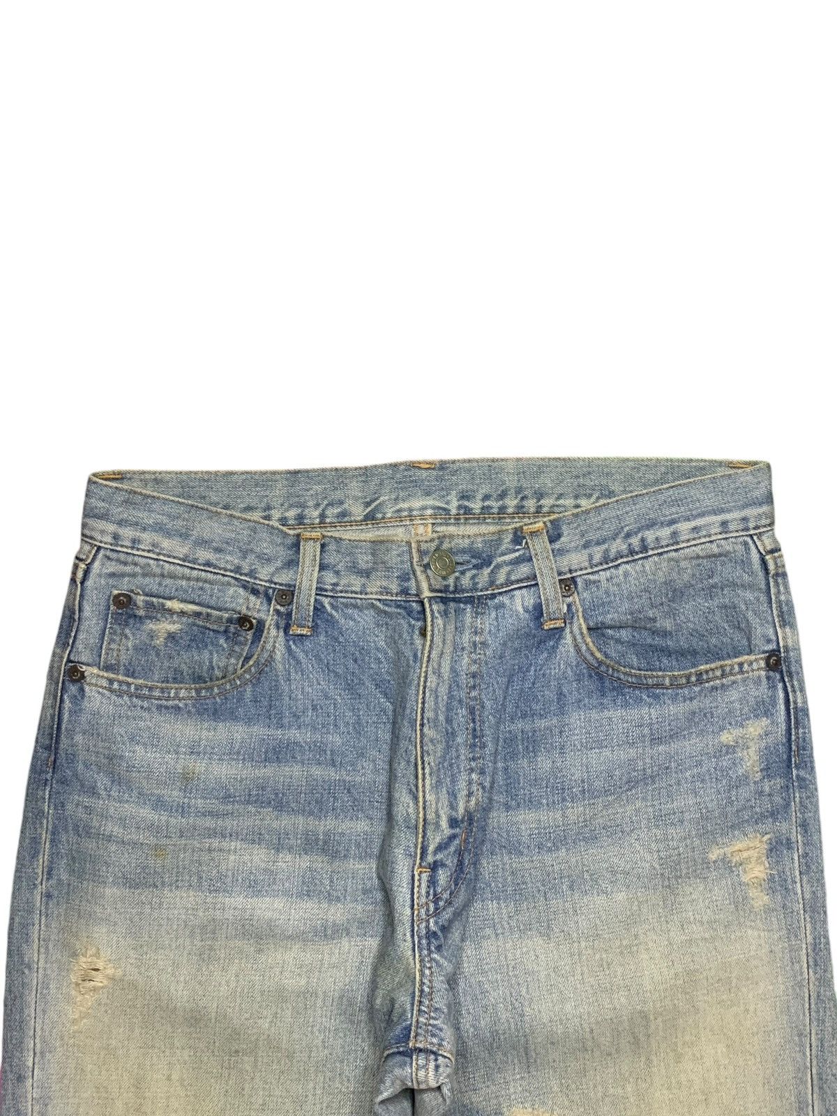 Japanese Brand × Kapital Vintage Japanese Blue Way Rusty Mud Wash Distress Loose Jean Size US 32 / EU 48 - 4 Thumbnail