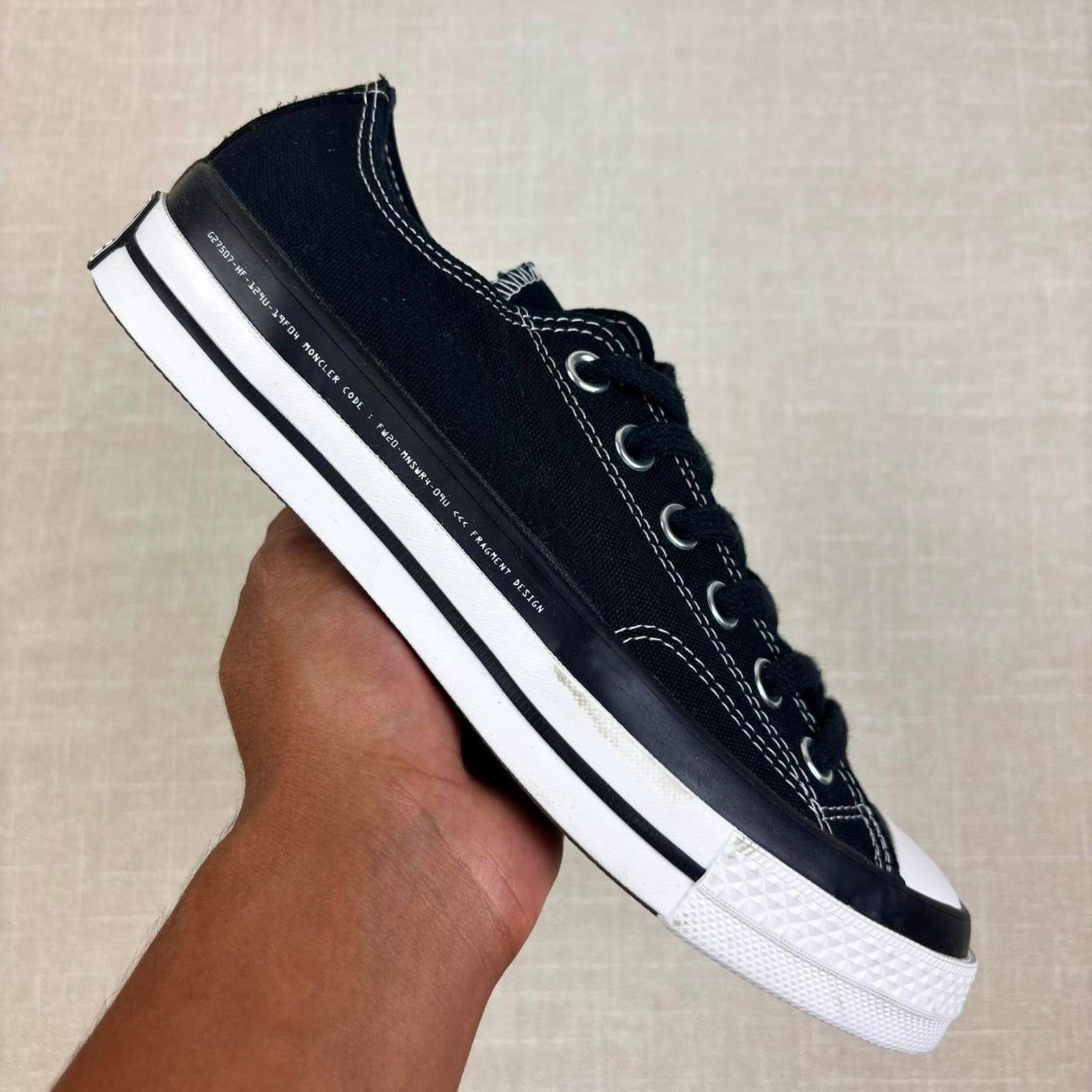 Converse 2020 Converse x Moncler x Fragment CT All Star 70 “Black” Size US 7.5 / IT 37.5 - 1 Thumbnail