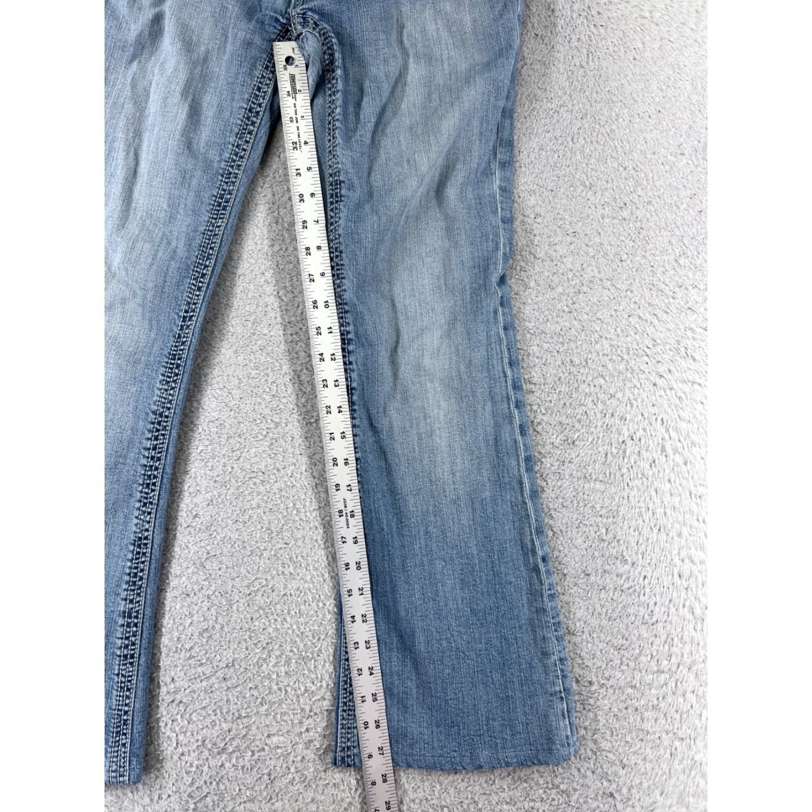 Diesel Vintage Diesel Blue Denim Flared Jeans Womens 7 Low Rise Stretch Cotton 27x27.5 Size 28" / US 6 / IT 42 - 7 Thumbnail