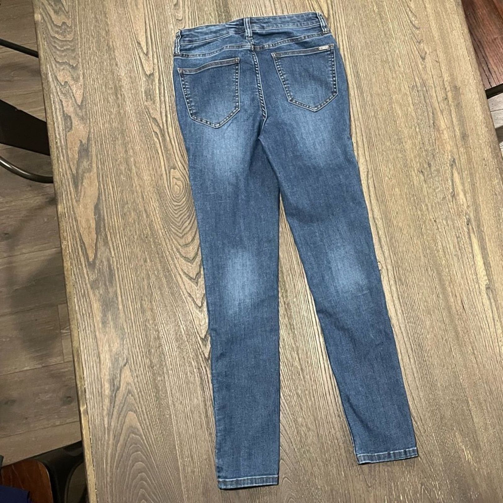 Vintage Matilda Jane Skinny Jeans Mid Rise Fading Whiskering Size 6 Size 28" / US 6 / IT 42 - 10 Thumbnail