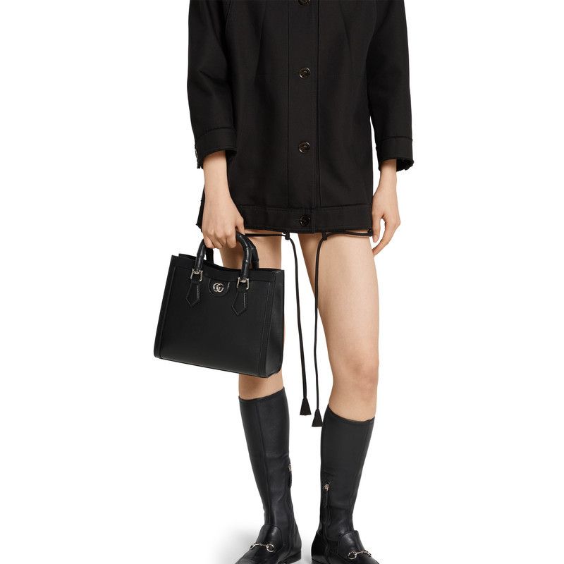 Gucci o1la5ras0526 Size: OS / Diana Medium Tote Bag in Black Size ONE SIZE - 3 Thumbnail