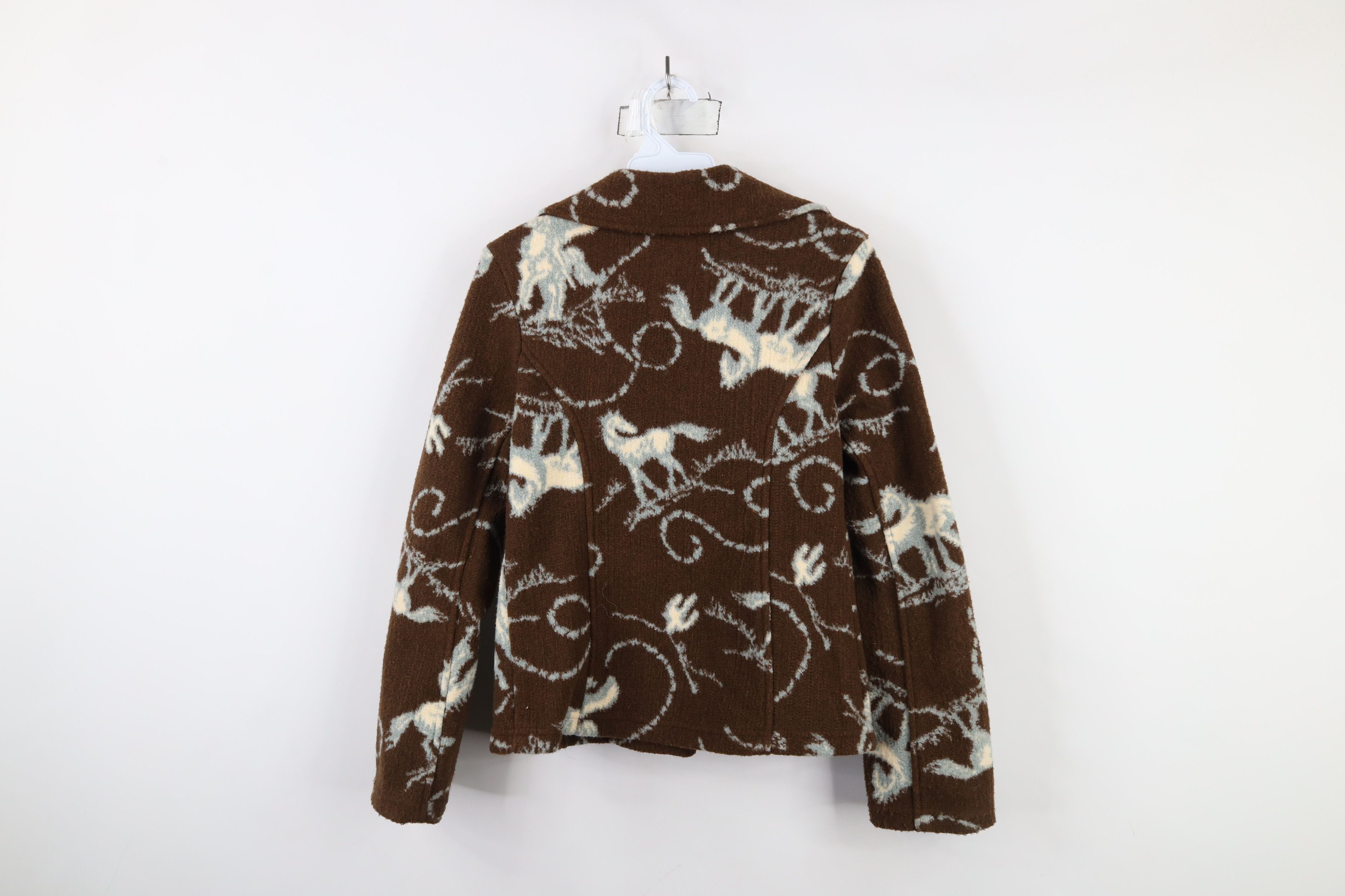 Vintage Vintage 90s Streetwear Equestrian All Over Print Jacket Coat Size S / US 4 / IT 40 - 8 Thumbnail