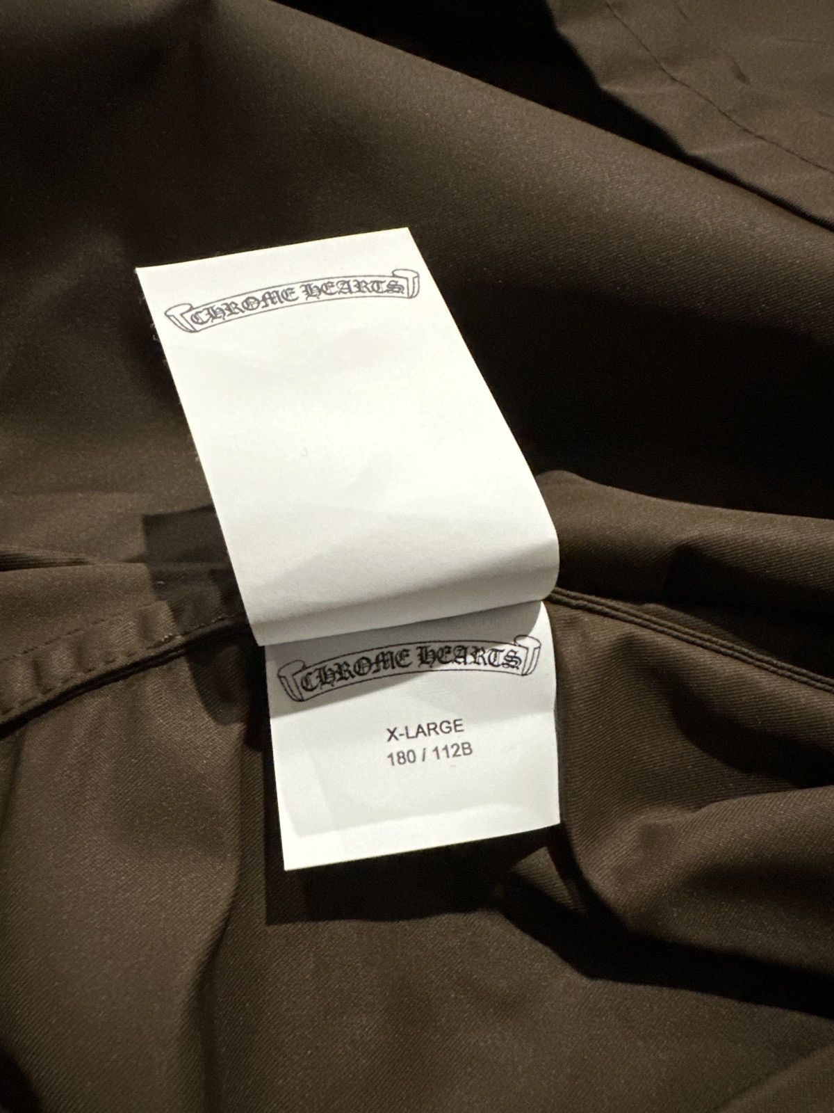 Chrome Hearts Chrome Hearts Brown Nylon Leather Zip Shirt Jacket Size US XL / EU 56 / 4 - 7 Thumbnail