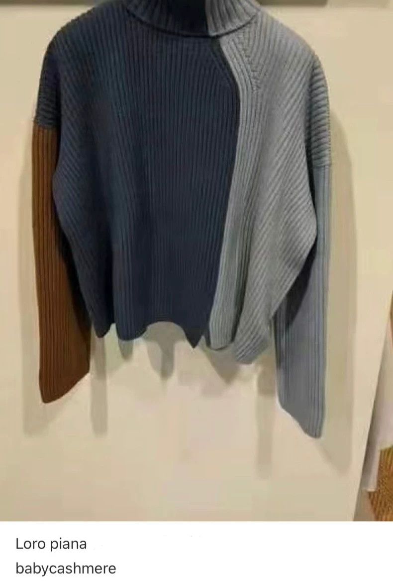 Loro Piana LORO PIANA Patchwork cashmere sweater, Size M / US 6-8 / IT 42-44 - 8 Thumbnail