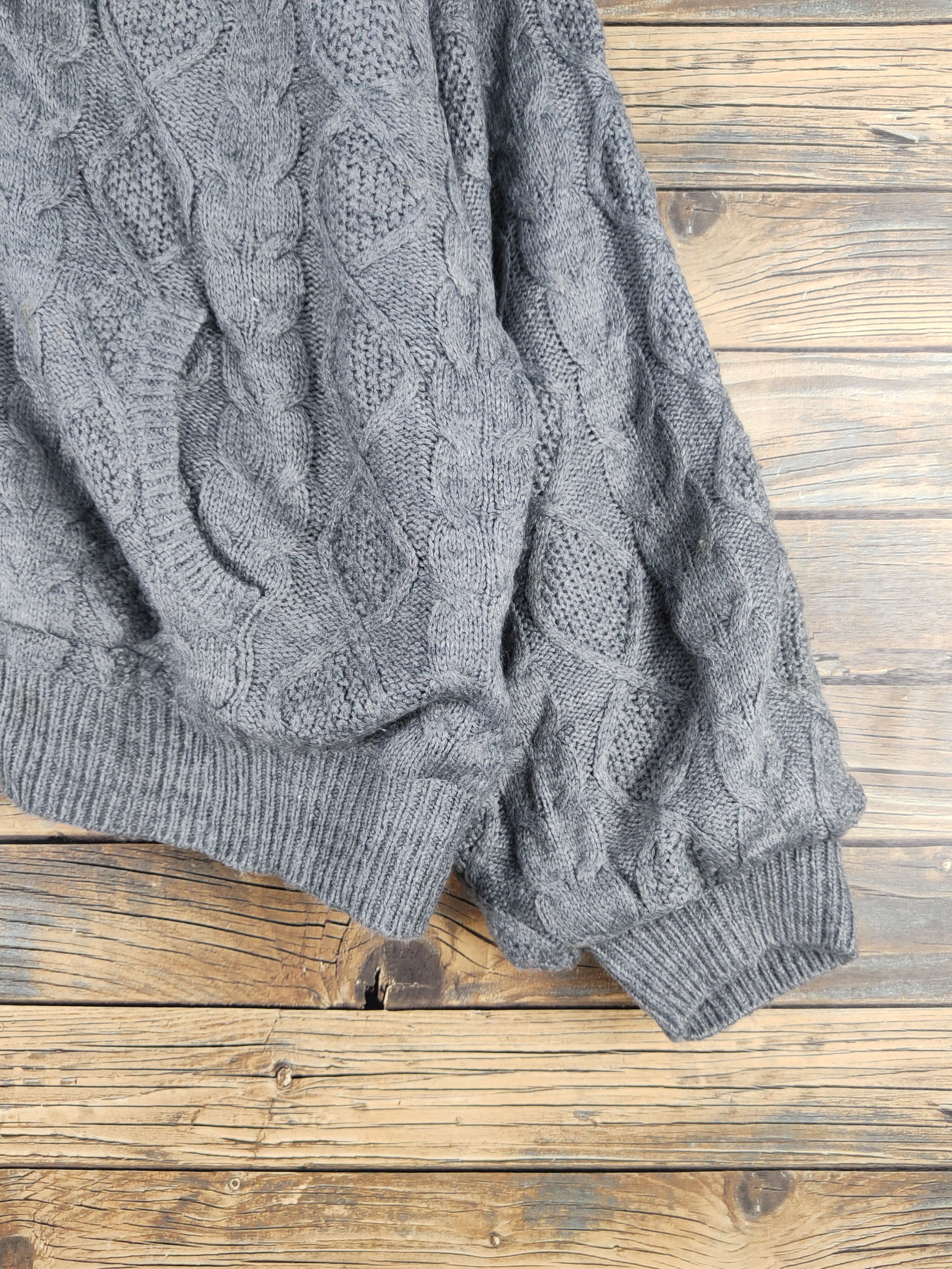 Aran Isles Knitwear Maca Dark Gray Hoodie Knitwear Sweaters #W1190 Size US L / EU 52-54 / 3 - 6 Thumbnail