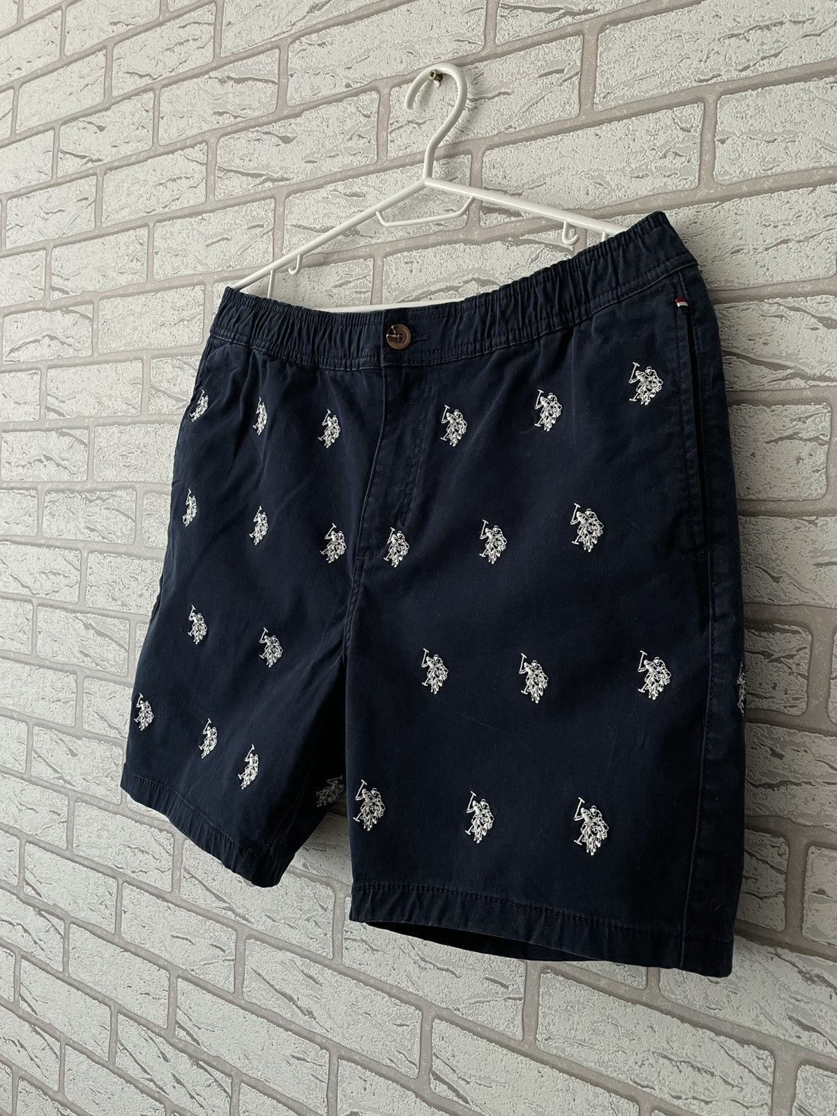 Designer × U.S. Polo Assn. Us Polo Assn USPA Monogram Shorts Size US 32 / EU 48 - 2 Thumbnail