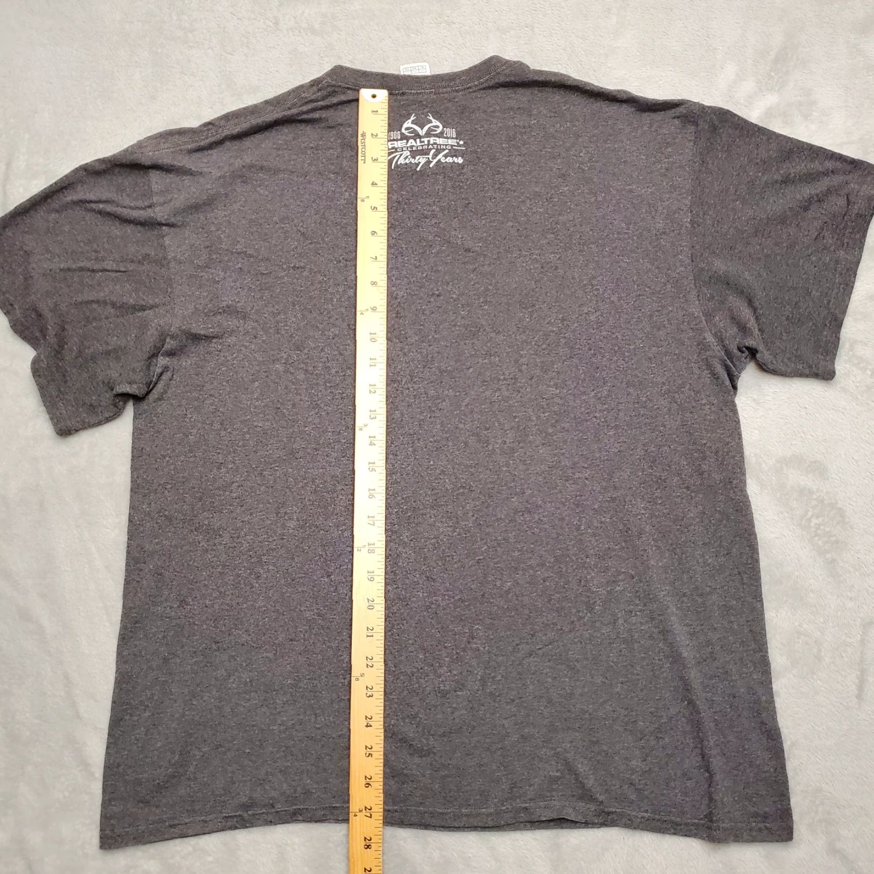 Delta Realtree Shirt Men XL Gray Short Sleeve Crewneck Camo Antler TEE Size US XL / EU 56 / 4 - 7 Thumbnail