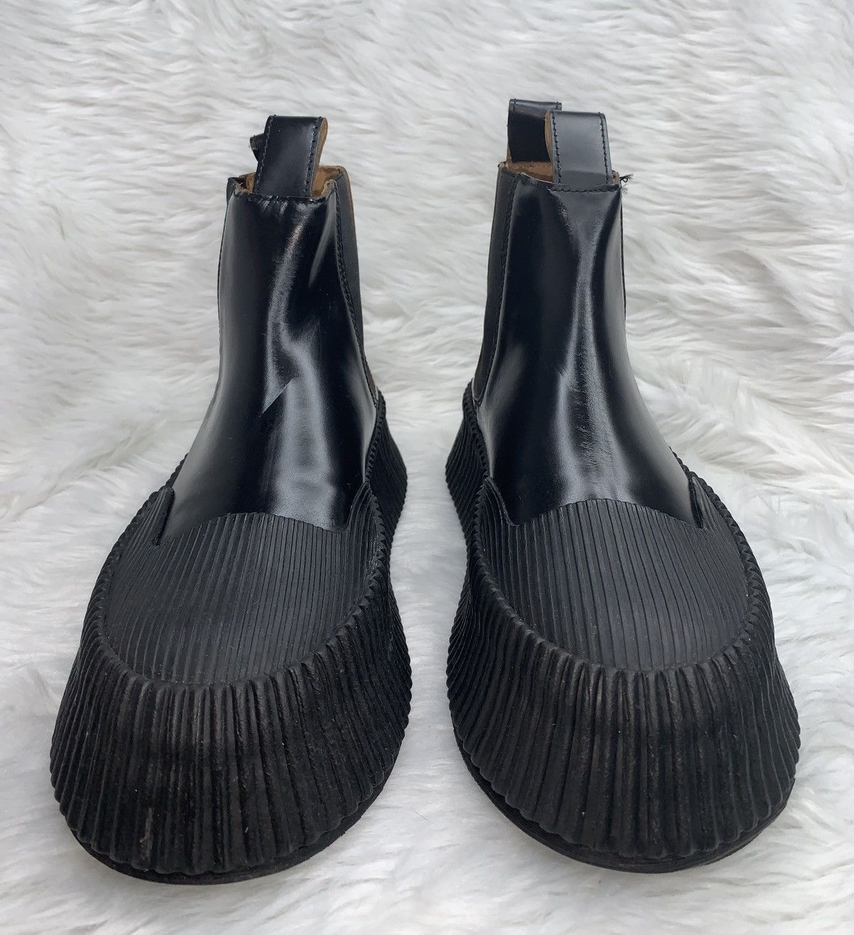 Jil Sander Jil Sander Ribbed Sole Leather Chelsea Boots Size US 5 / IT 35 - 3 Thumbnail