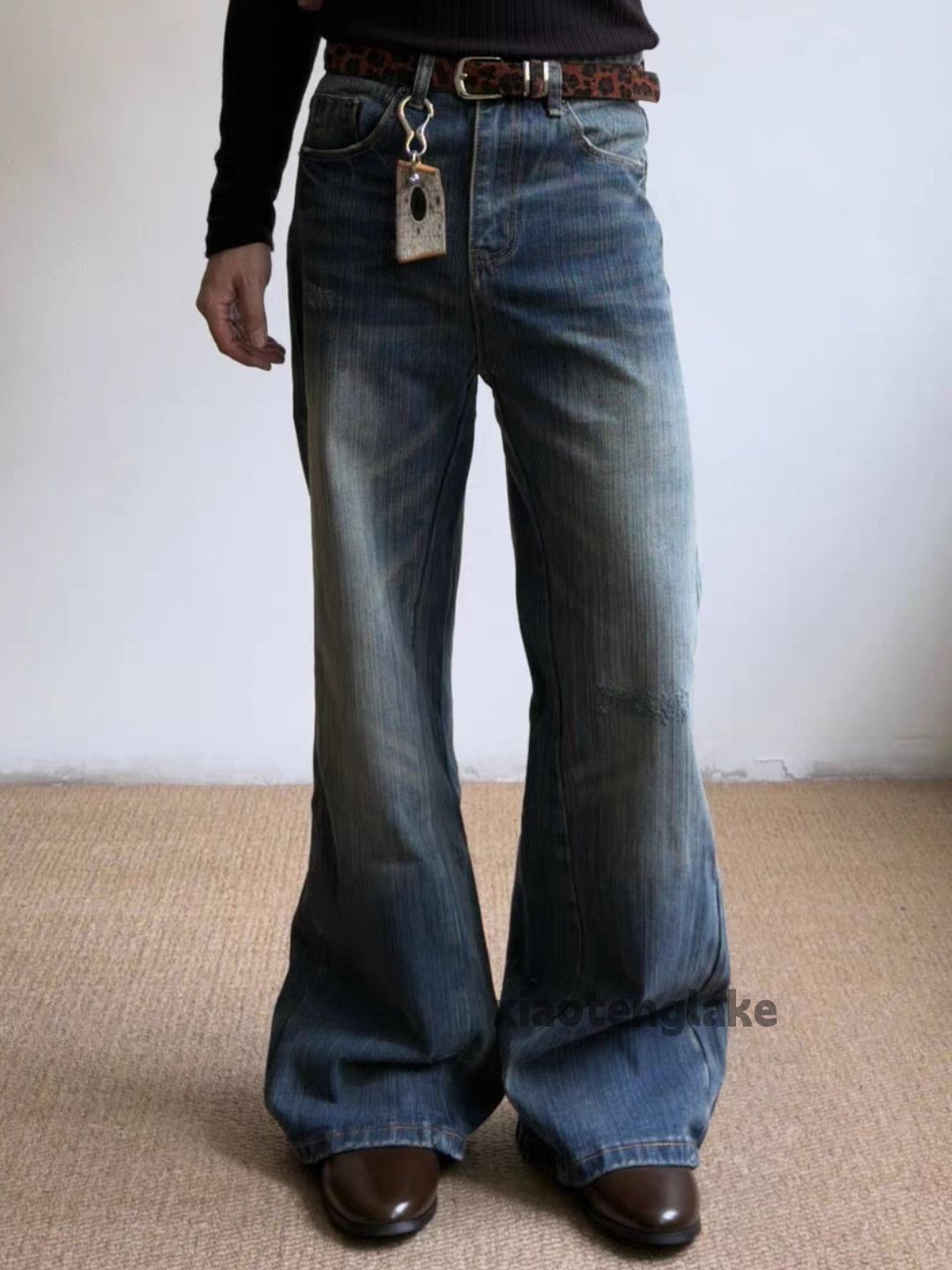Jean Custom faded cleanfit yuppie y2k hiphop jeans Size US 28 / EU 44 - 1 Thumbnail