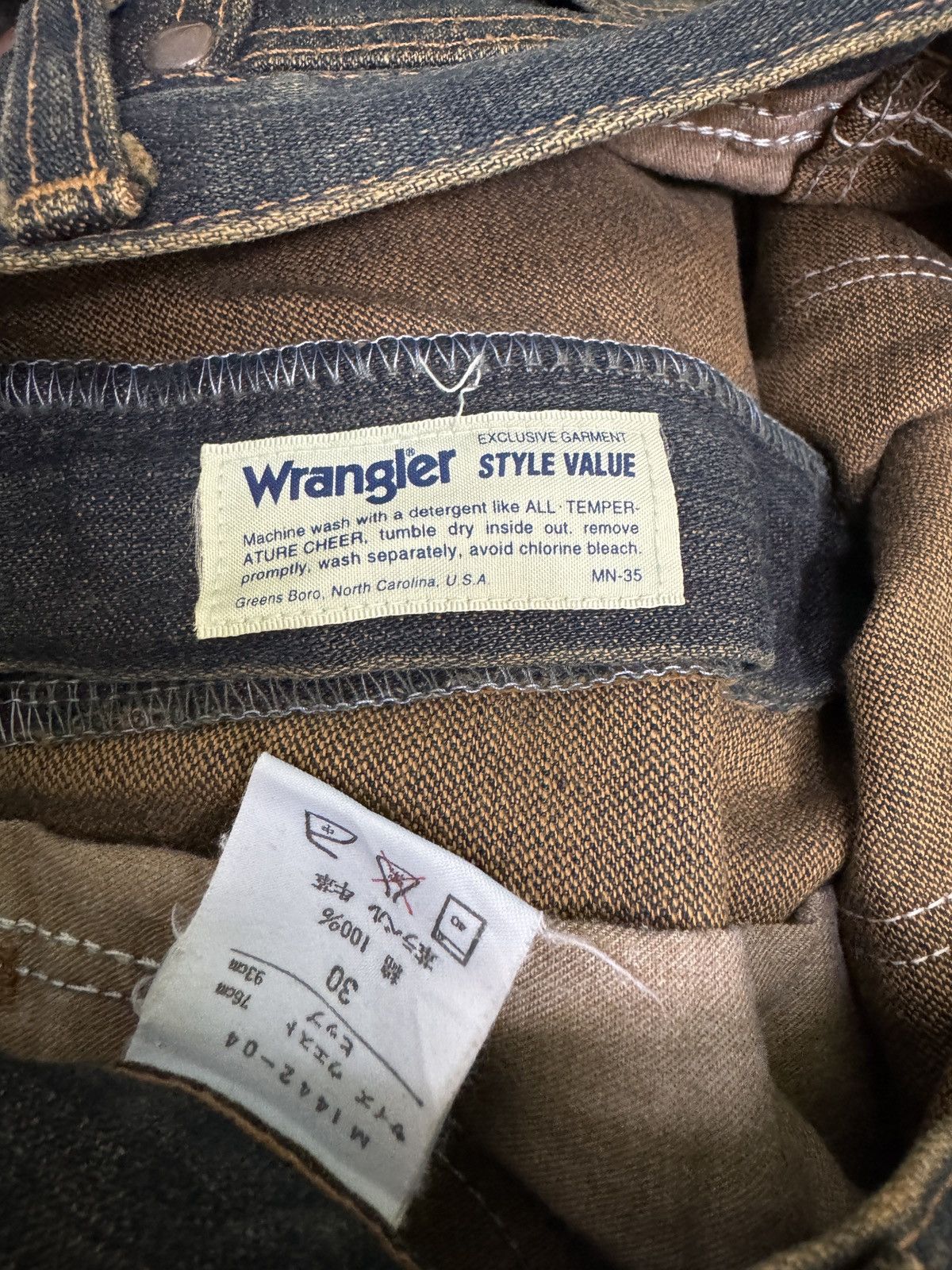 Vintage Wrangler Sun Faded Flared Mud Wash Bootcut Denim