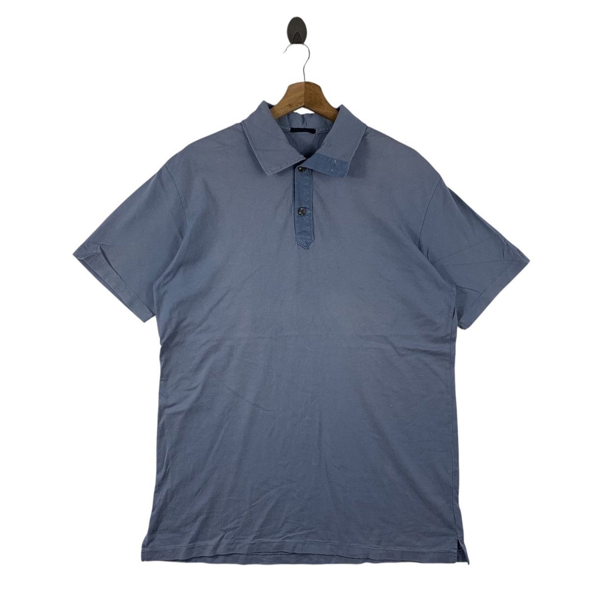 Yohji Yamamoto Vintage Y’S for men yohji yamamoto plain relax polo tee Size US M / EU 48-50 / 2 - 1 Thumbnail