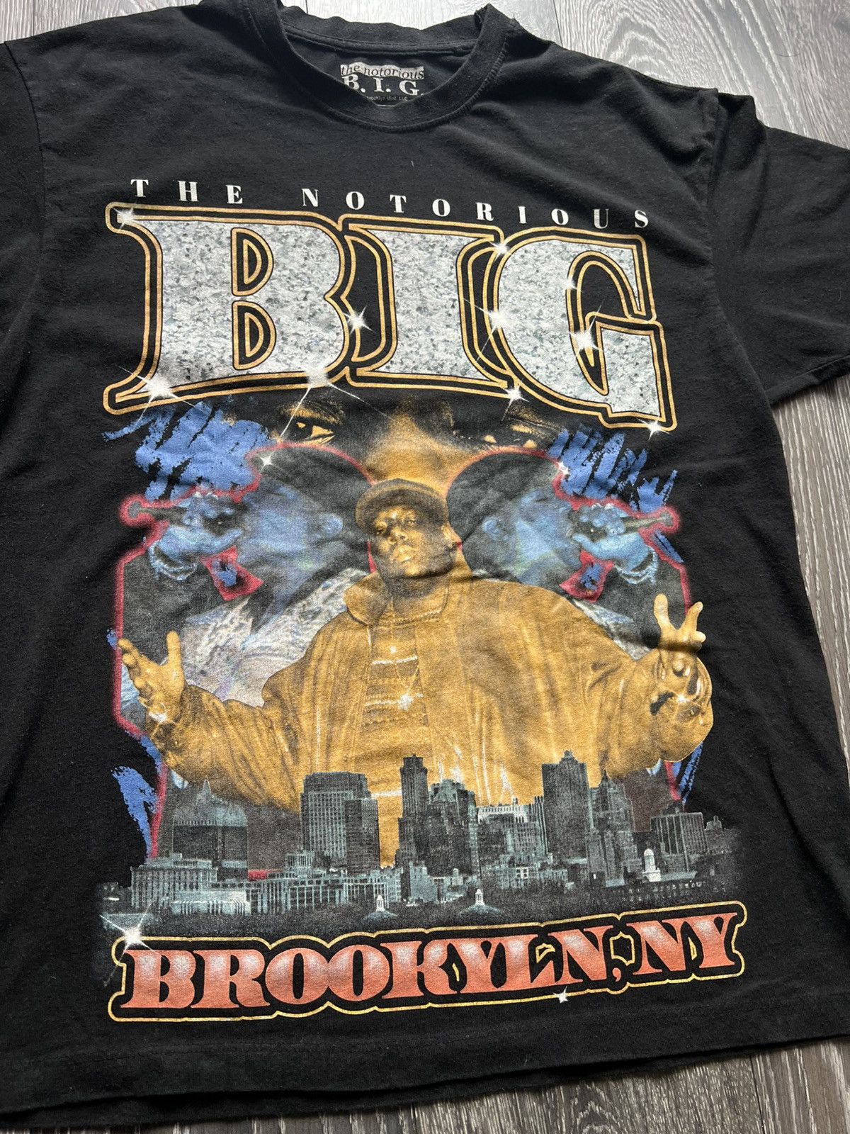 Band Tees The Notorious B.I.G. Madeworn Black Graphic Shirt Large 1336 Size US M / EU 48-50 / 2 - 2 Thumbnail