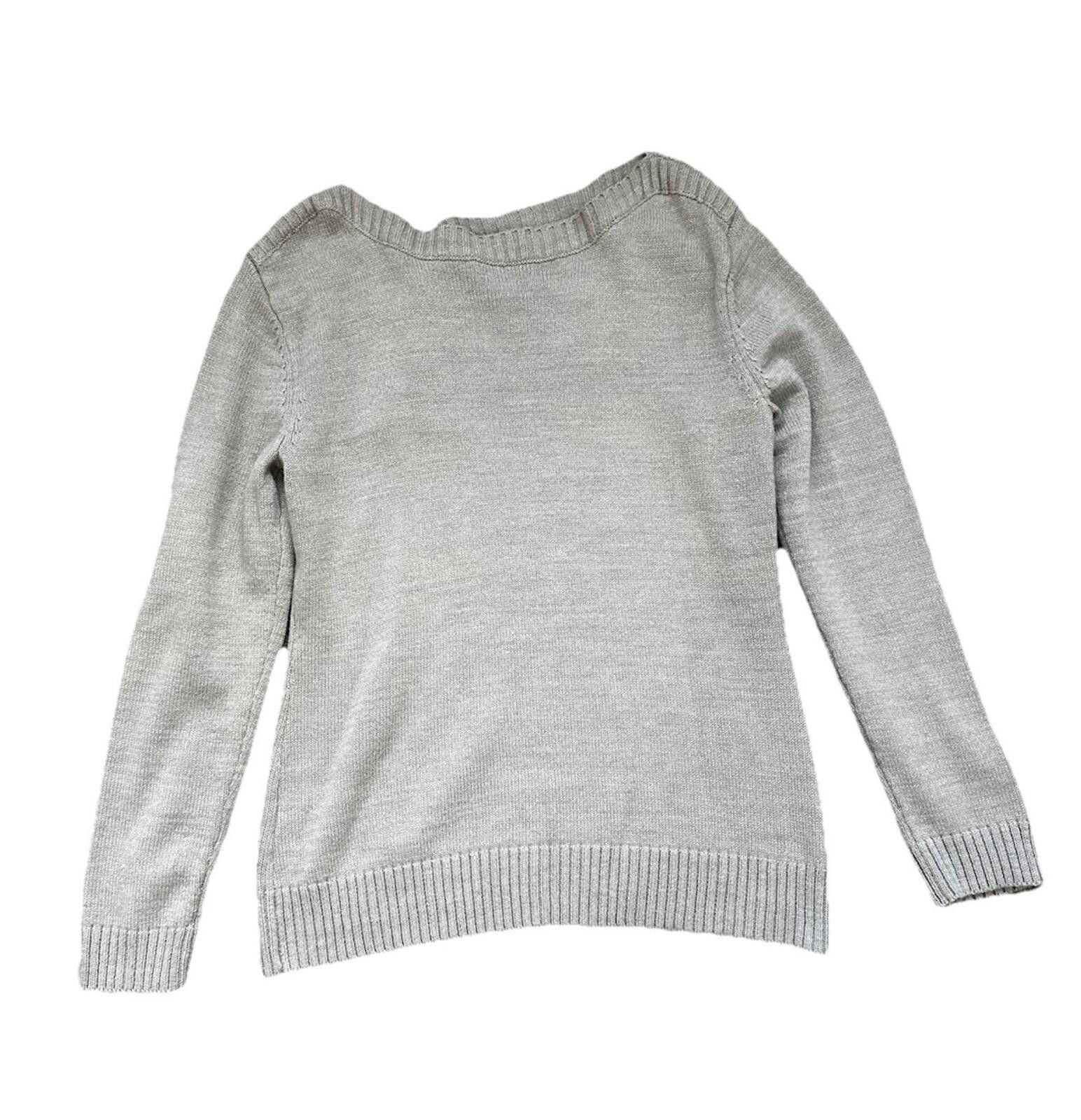 Other New York & Company L Sweater Knit Snowflake Beaded Size L / US 10 / IT 46 - 3 Thumbnail