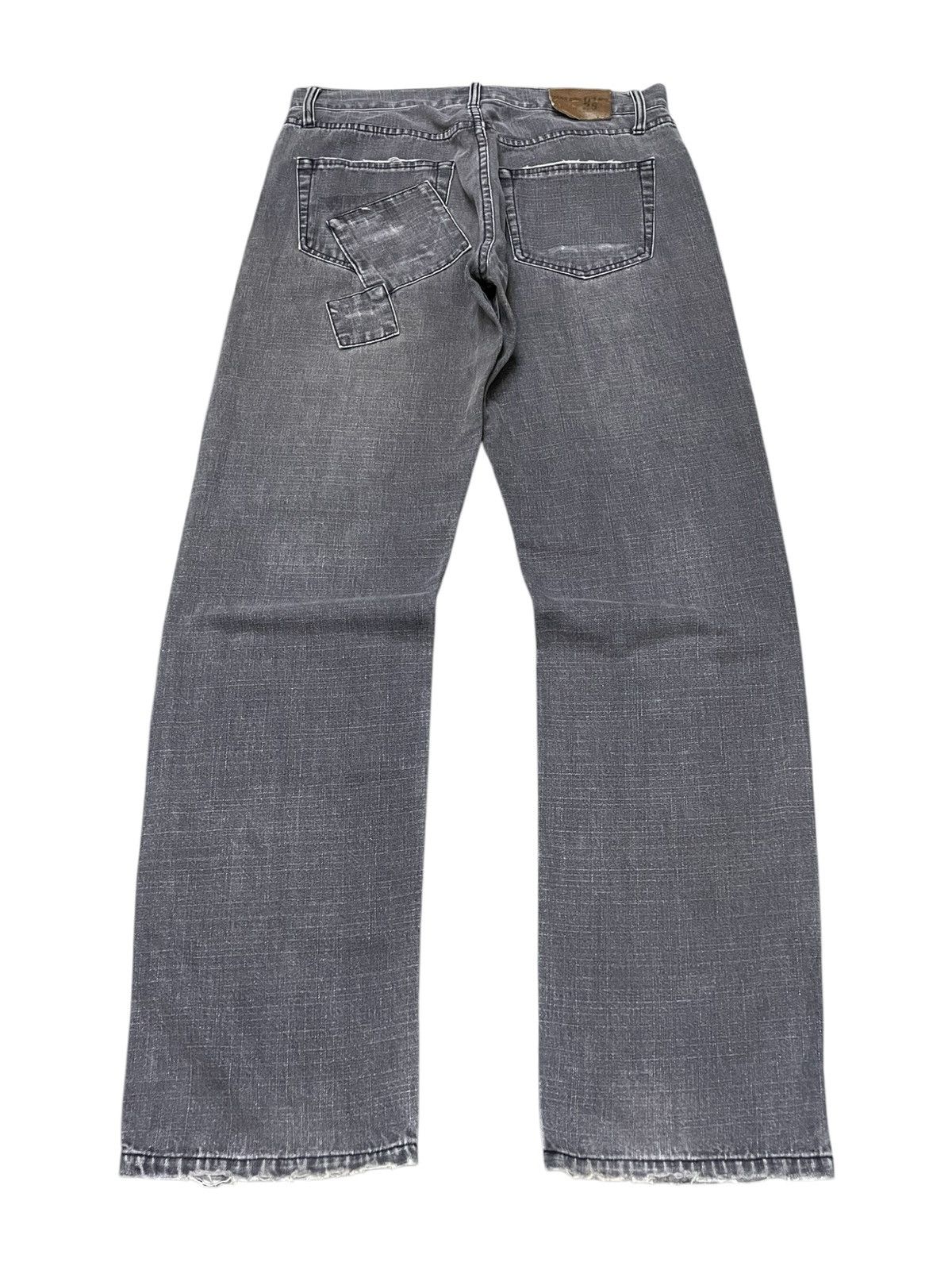 5351 POUR LES HOMMES × GOSTAR DE FUGA × Japanese Brand Nylaus 0125 Japan Patchwork Reconstructed Denim Jeans Size US 32 / EU 48 - 2 Thumbnail
