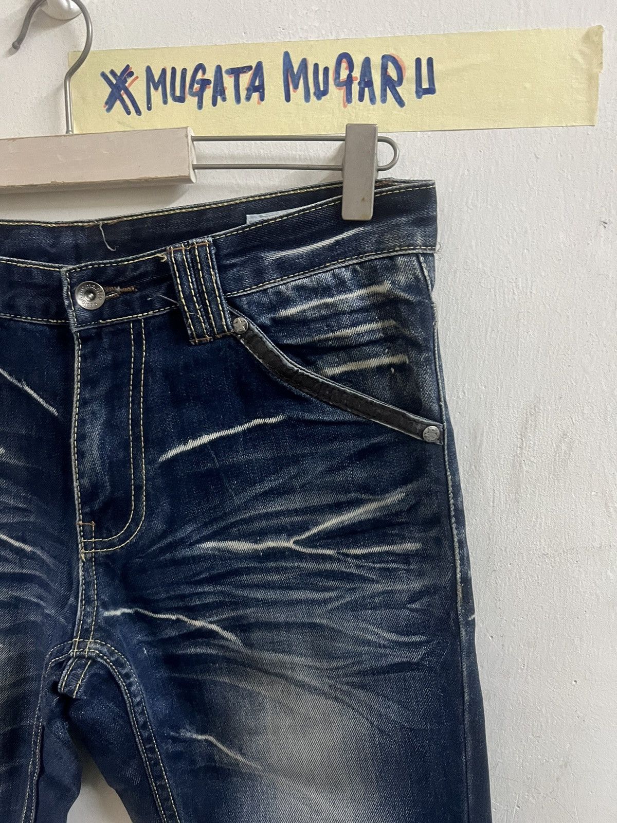 If Six Was Nine × Japanese Brand × Vintage SICK‼️SEMANTICS DESIGN DISTRESSED DENIM PANT Size US 30 / EU 46 - 8 Thumbnail