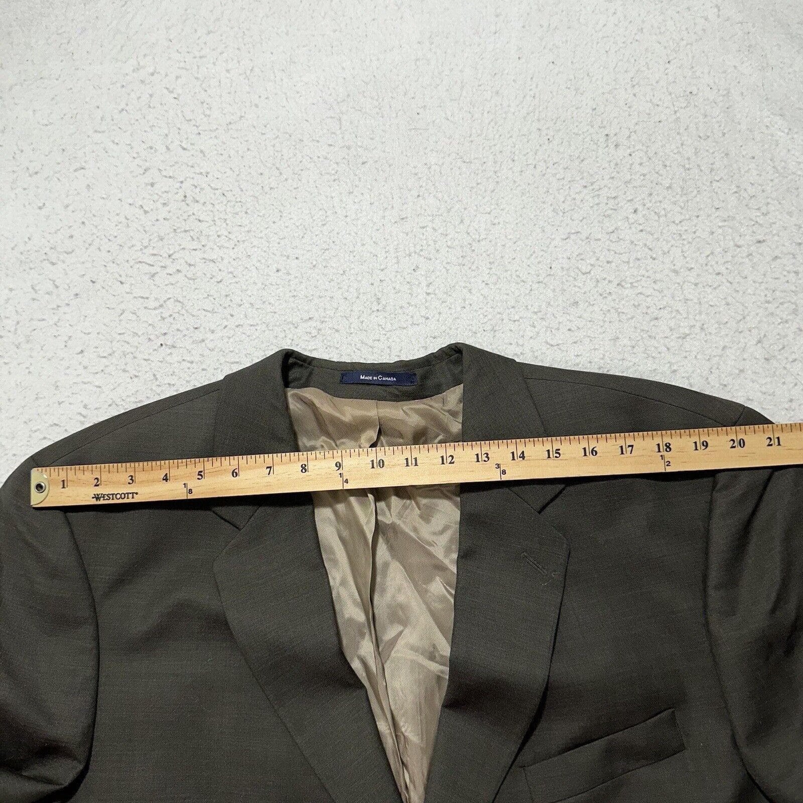 Ralph Lauren Ralph Lauren 46R Wool + Cashmere Suit Jacket Dark Brown Coat Size 46R - 14 Thumbnail