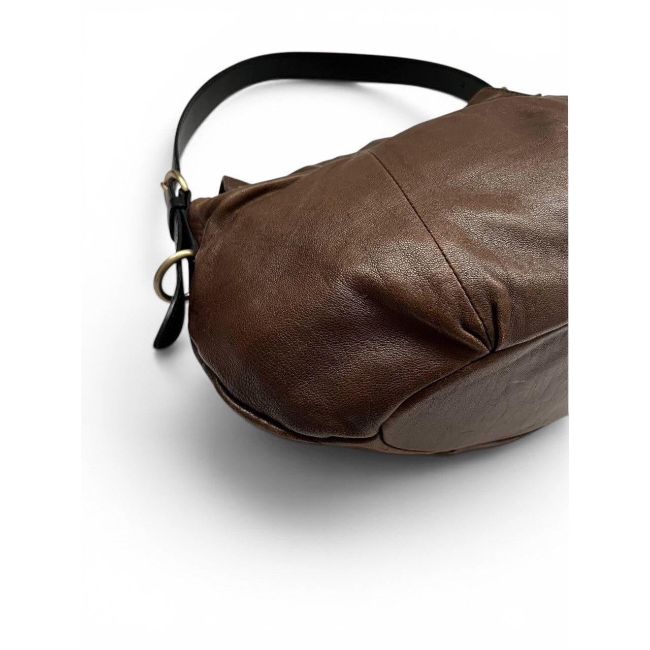 Givenchy Givenchy Draped Leather Brown Shoulder Bag Size ONE SIZE - 9 Thumbnail