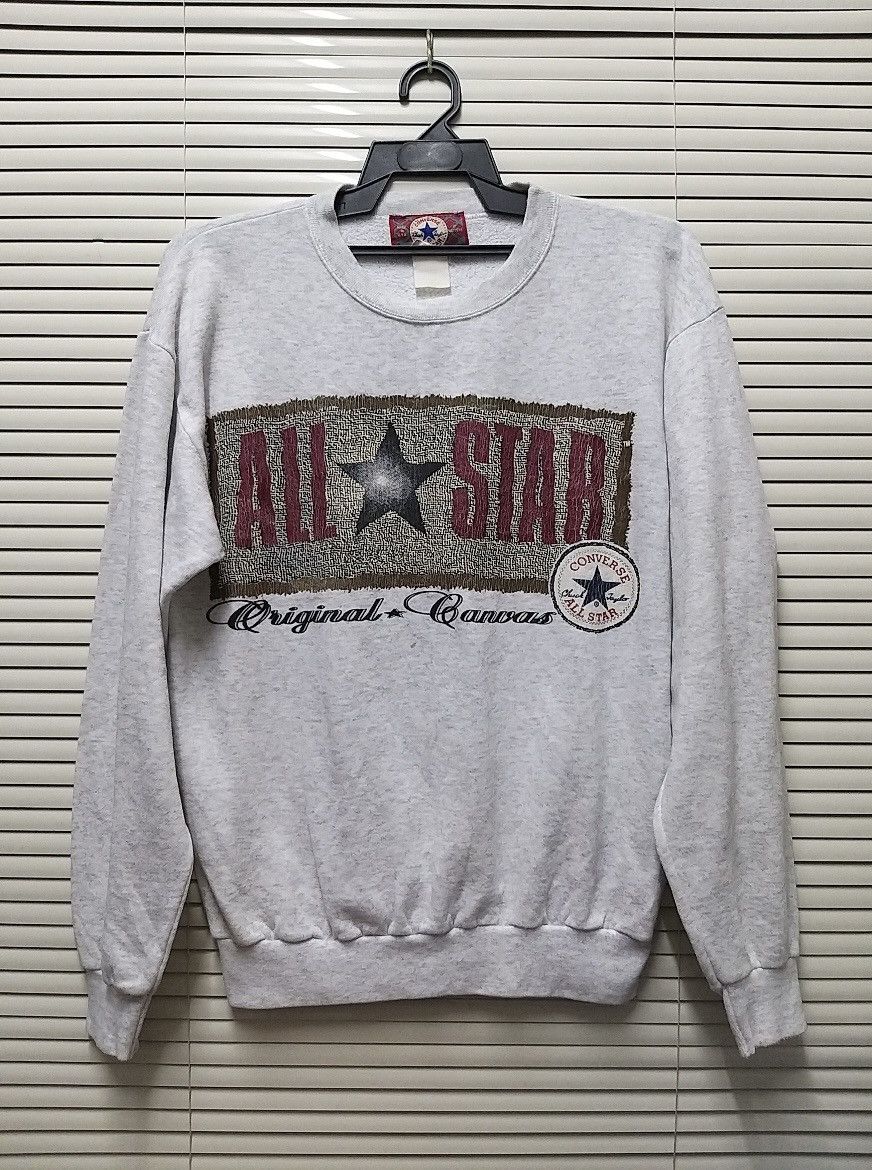 Converse VINTAGE 90'S CONVERSE ALL STAR BIG LOGO PULLOVER SWEATSHIRT Size US M / EU 48-50 / 2 - 1 Thumbnail