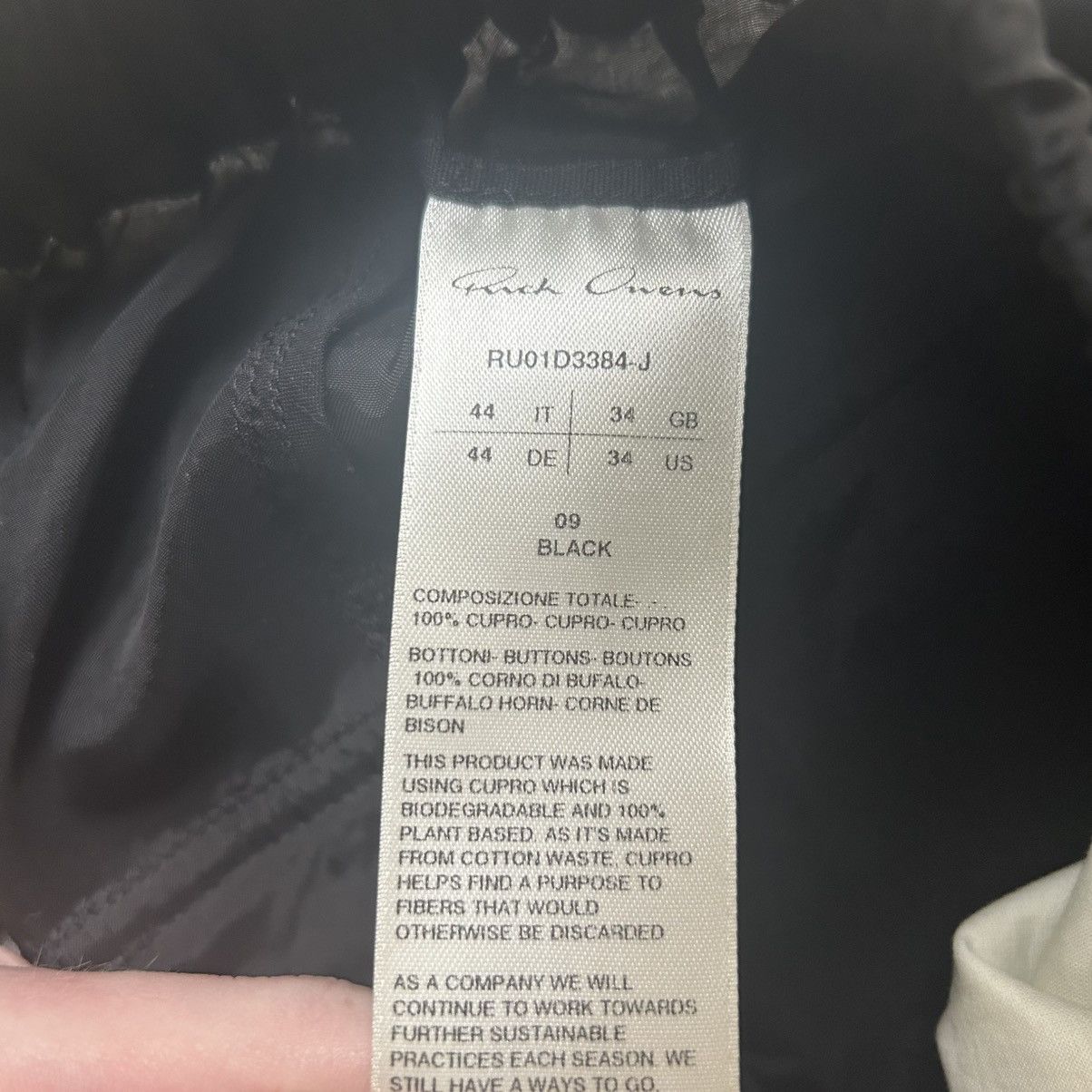 Rick Owens rick owen's black pod shorts size small Size US 28 / EU 44 - 4 Thumbnail
