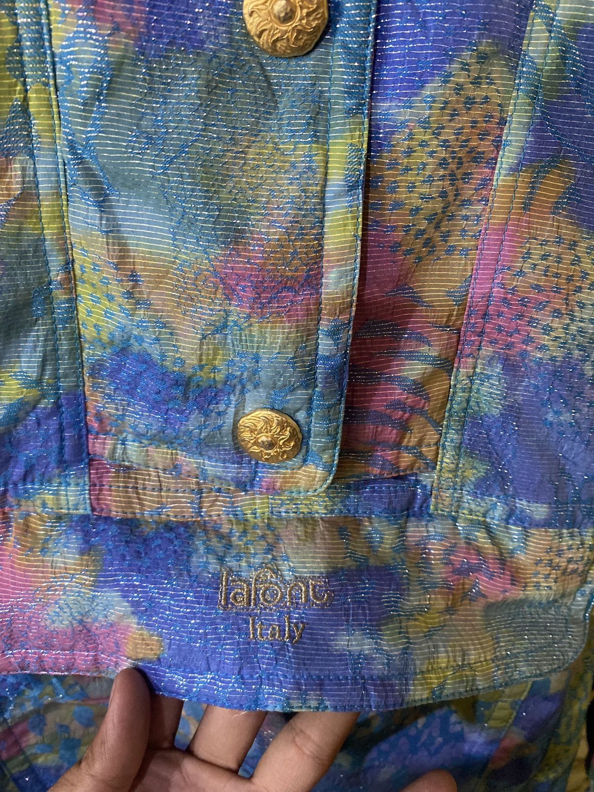 Other Vintage Italian Brand Lafont , Rare gliter patern Size US XL / EU 56 / 4 - 4 Thumbnail