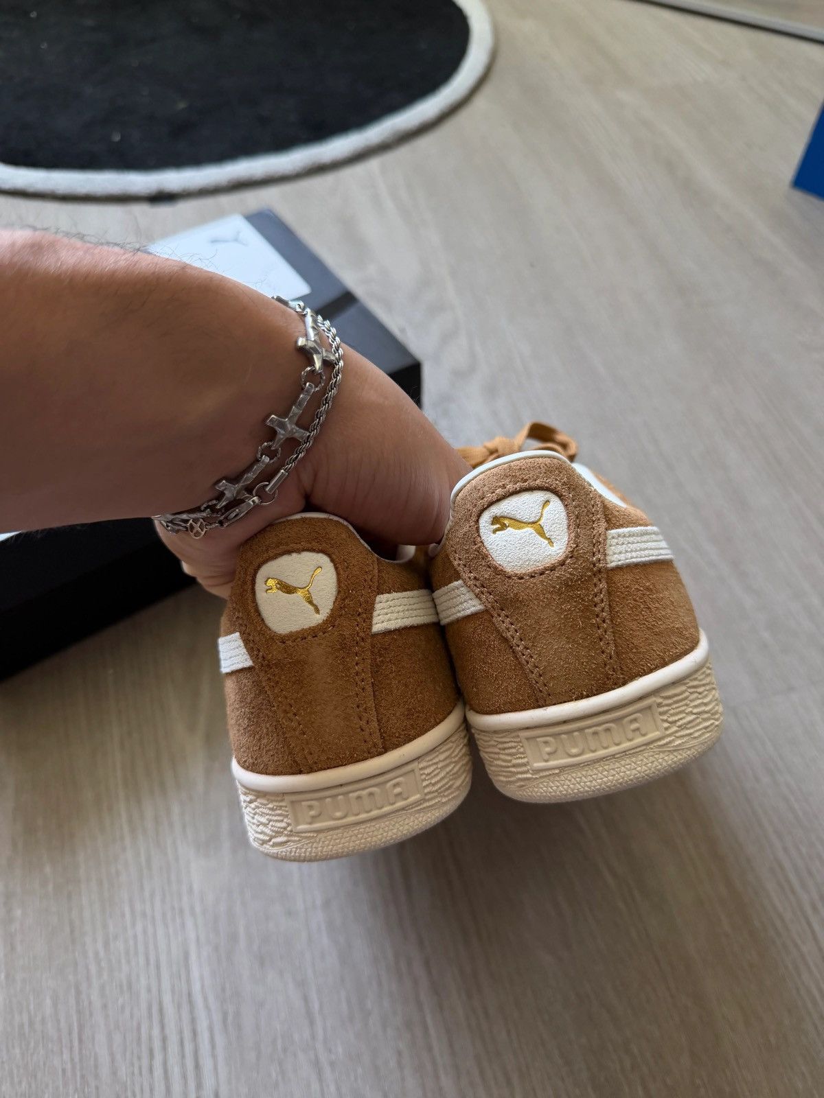 Puma Puma Suede Charles F. Stead Honey Butter White Size US 9.5 / EU 42-43 - 4 Thumbnail