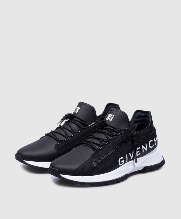 Givenchy o1srvl11e1224 Specter Leather Sneakers in Black Size US 11 / EU 44 - 2 Thumbnail