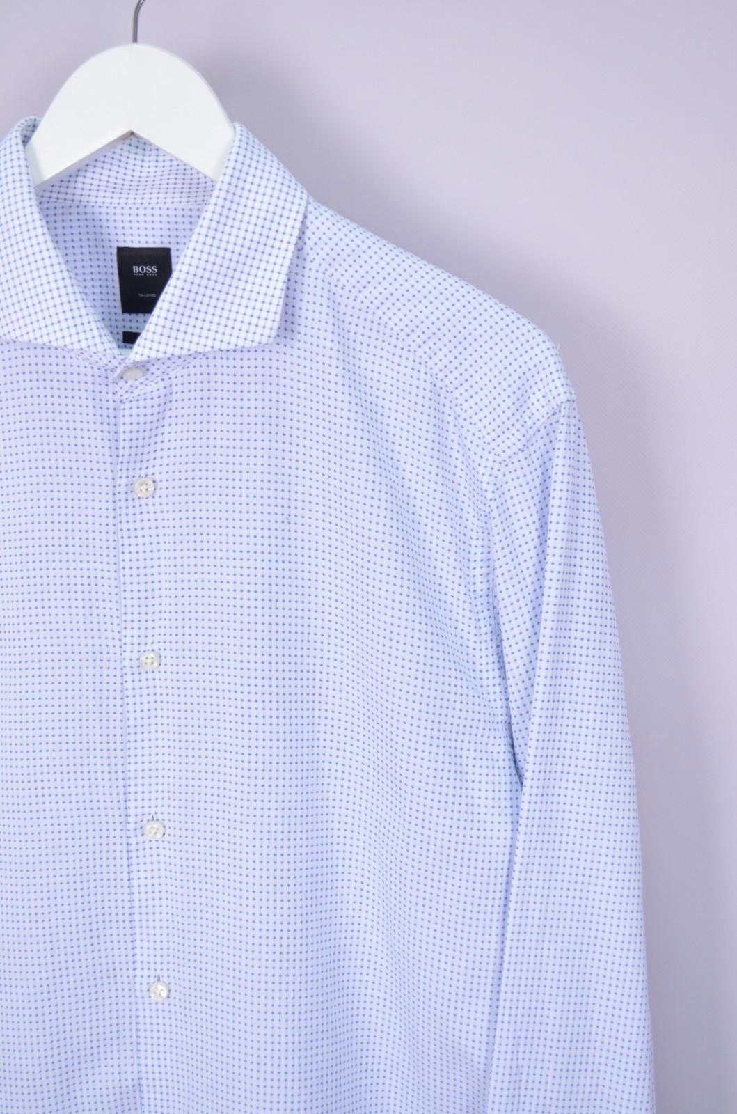 Hugo Boss Hugo Boss Mens T-Christo Blue L/S Dress Shirt Size 43 17 XL Size US XL / EU 56 / 4 - 4 Thumbnail