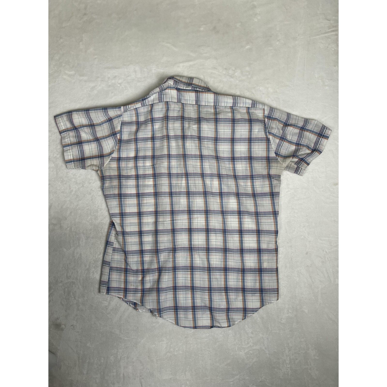 Other Vintage Mervyns Shirt Mens Large Blue Plaid Short Sleeve But Size US L / EU 52-54 / 3 - 6 Thumbnail