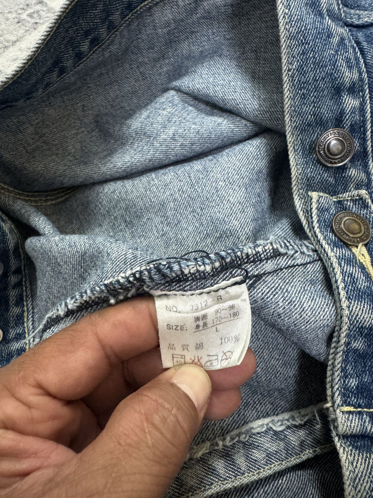 Vintage JAPANESE TUCKER BLUE DENIM JACKET Size US L / EU 52-54 / 3 - 11 Thumbnail