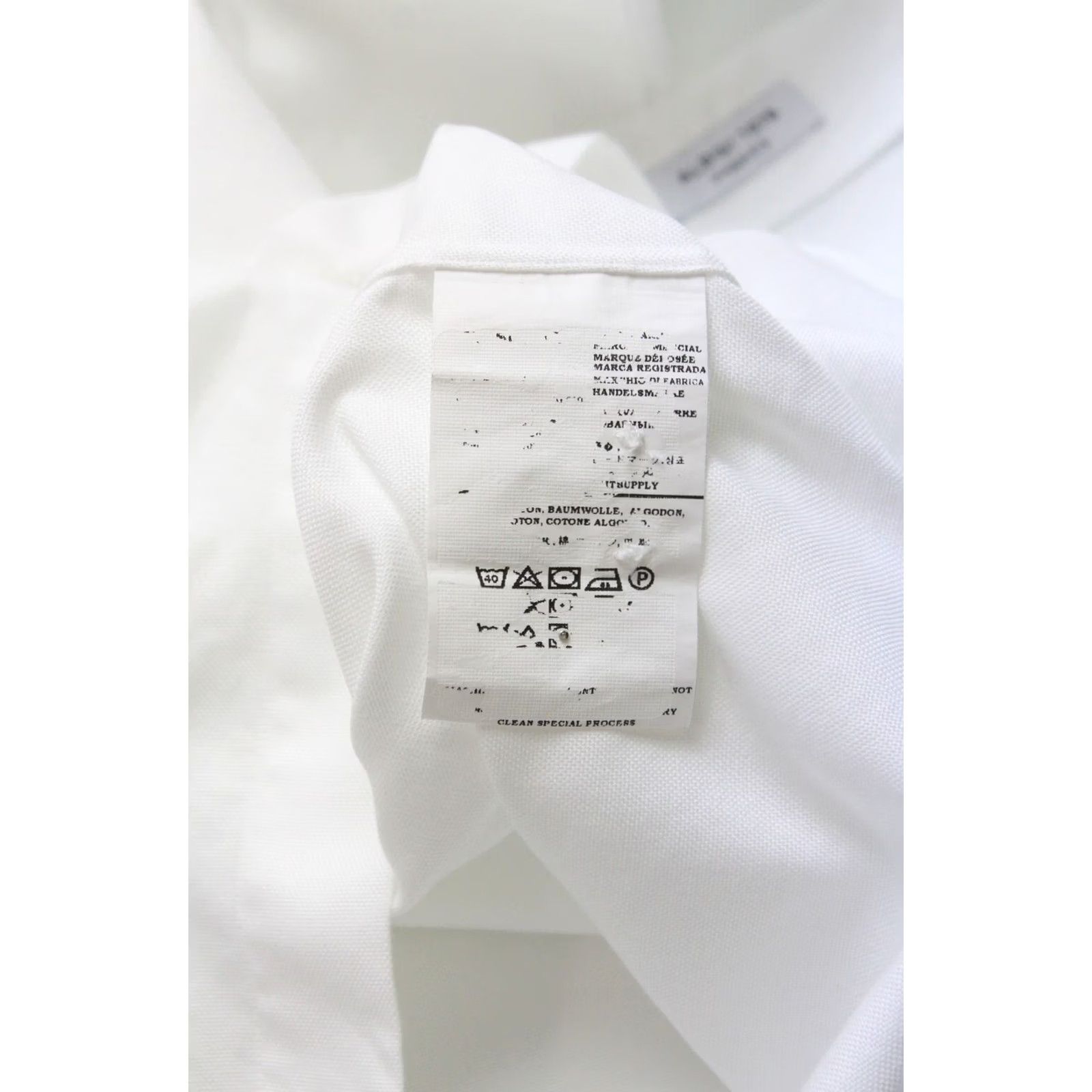 Suitsupply Suitsupply Extra Slim Fit Formal Shirt Men's LARGE White Cutaway Collar Shirt Size 42R - 7 Thumbnail