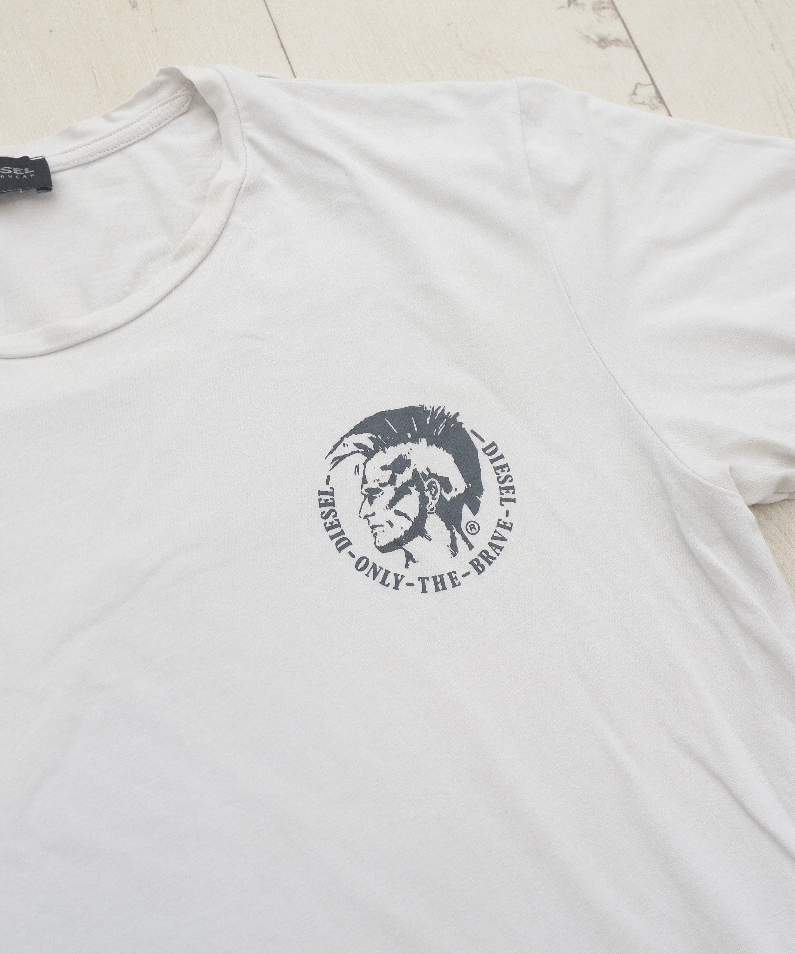 Diesel Y2K Diesel Logo T-shirt White sz L Punk Avant Garde Size US L / EU 52-54 / 3 - 6 Thumbnail