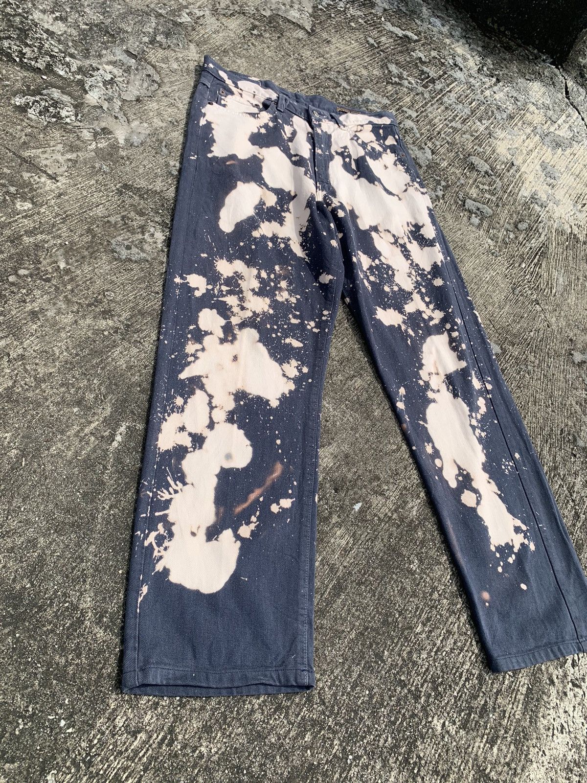 Le Grande Bleu (L.G.B.) Rare 🔥 Bobson tie dye jeans Size US 33 - 4 Thumbnail