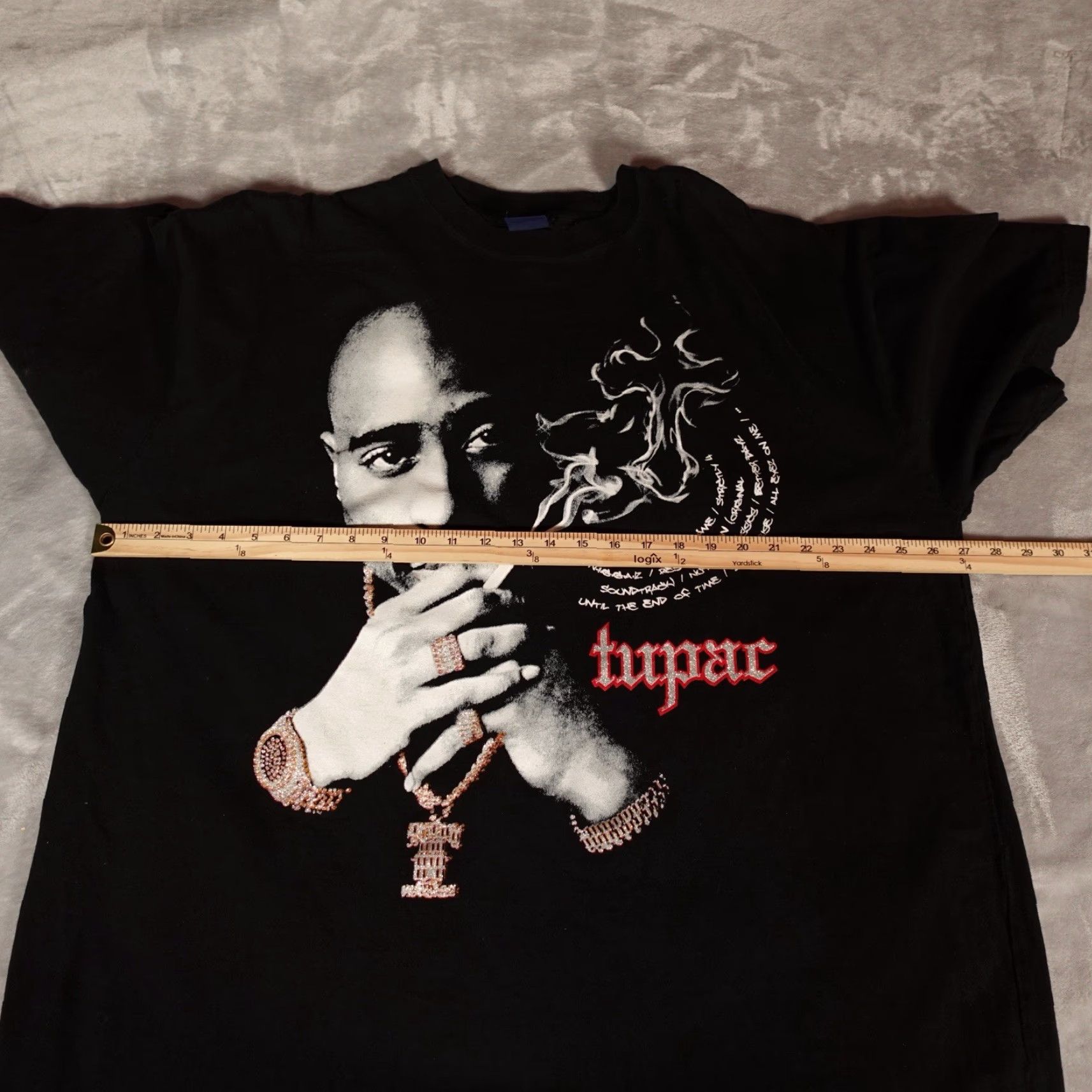 Vintage VINTAGE Tupac 2Pac Rap T-Shirt Mens 2XL Short Sleeve Black Hip Hop 2000s Size US XXL / EU 58 / 5 - 7 Thumbnail