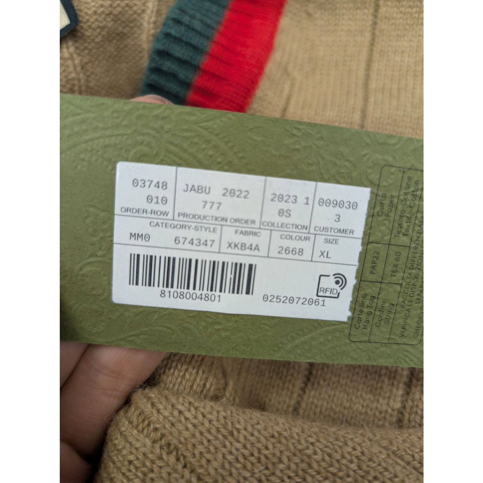 Gucci o1rshd1 Fine Camel Long Sleeve Cardigan Sweater Camel/Brown Size US XL / EU 56 / 4 - 22 Thumbnail