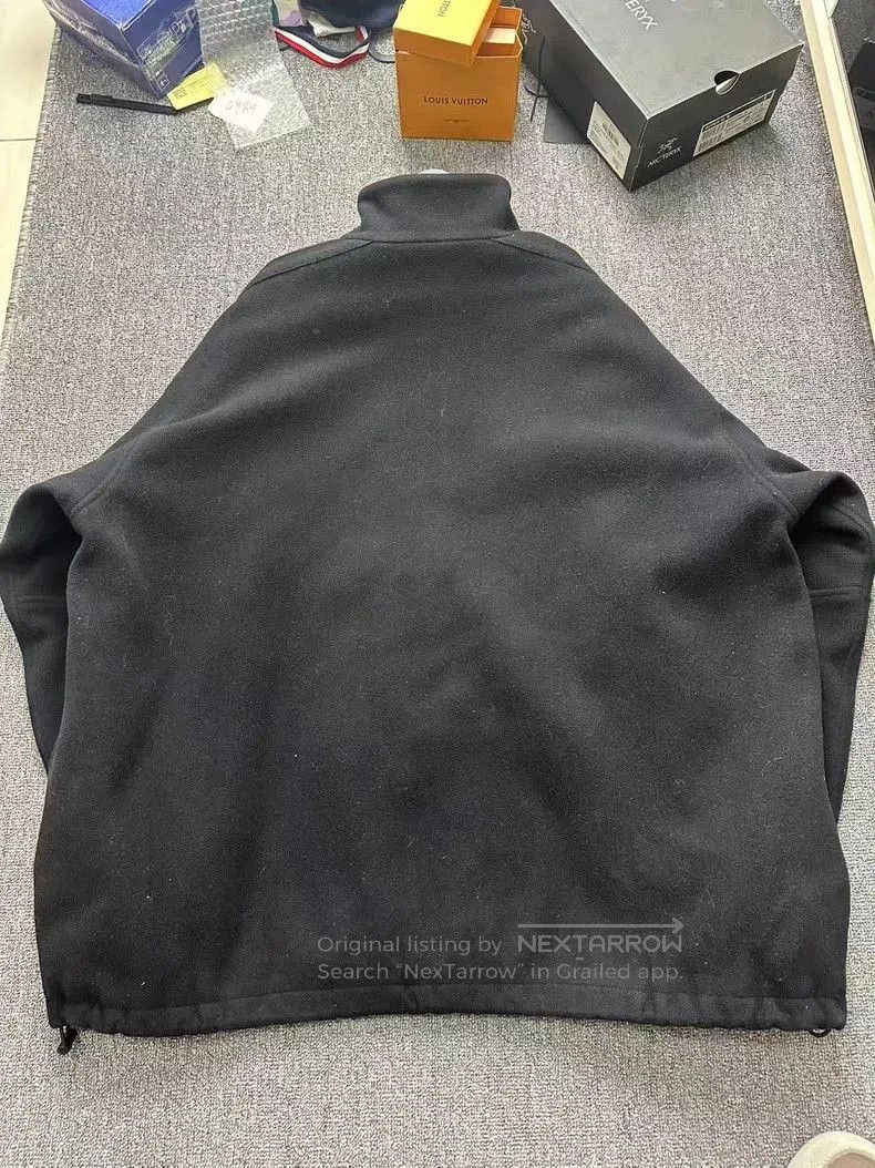 Balenciaga Balenciaga Black Wool Logo Jacket. Size US M / EU 48-50 / 2 - 2 Thumbnail