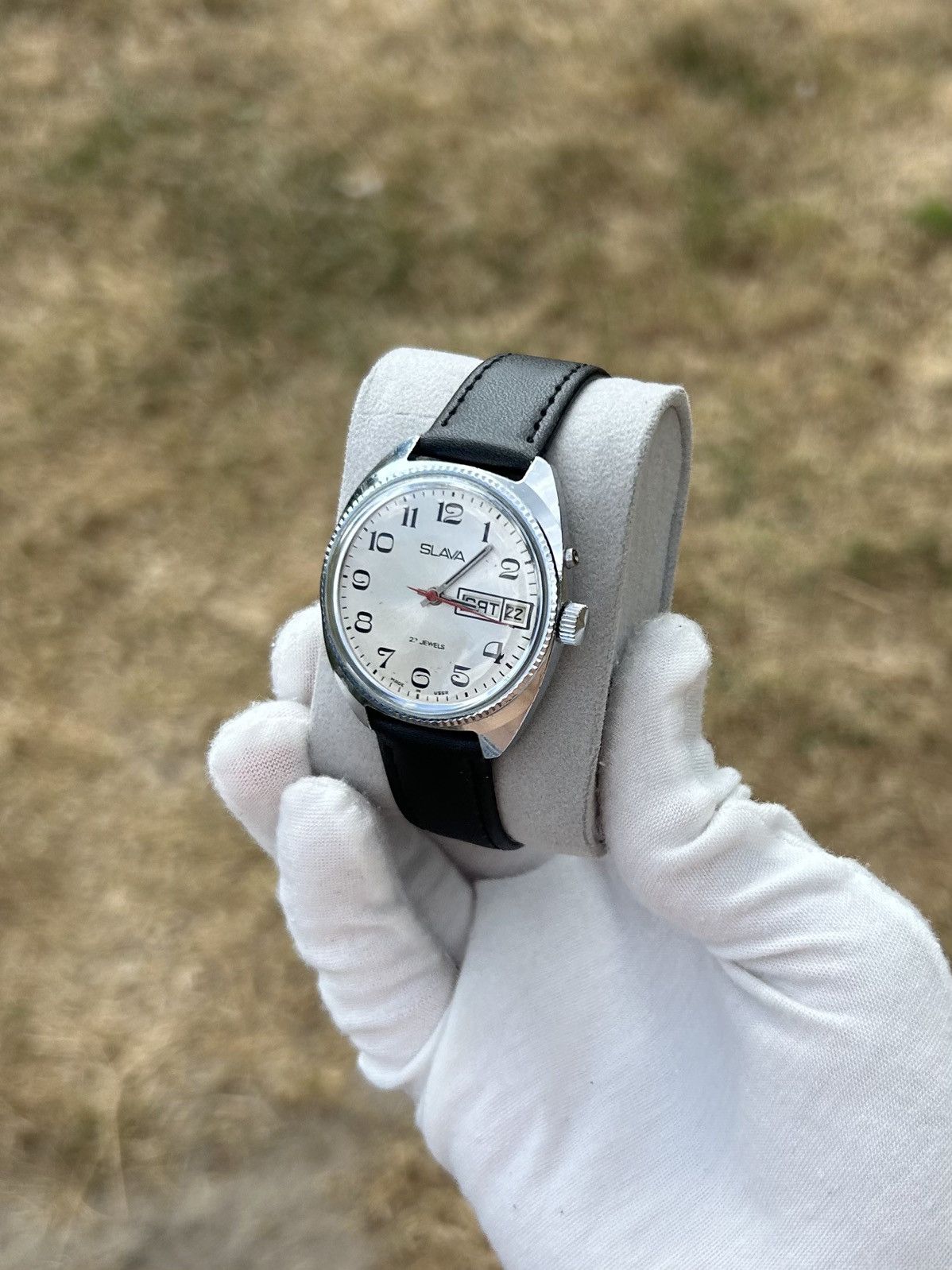 Vintage Vintage Watch Slava Made in USSR Soviet Mechanical 1980s Size ONE SIZE - 9 Thumbnail