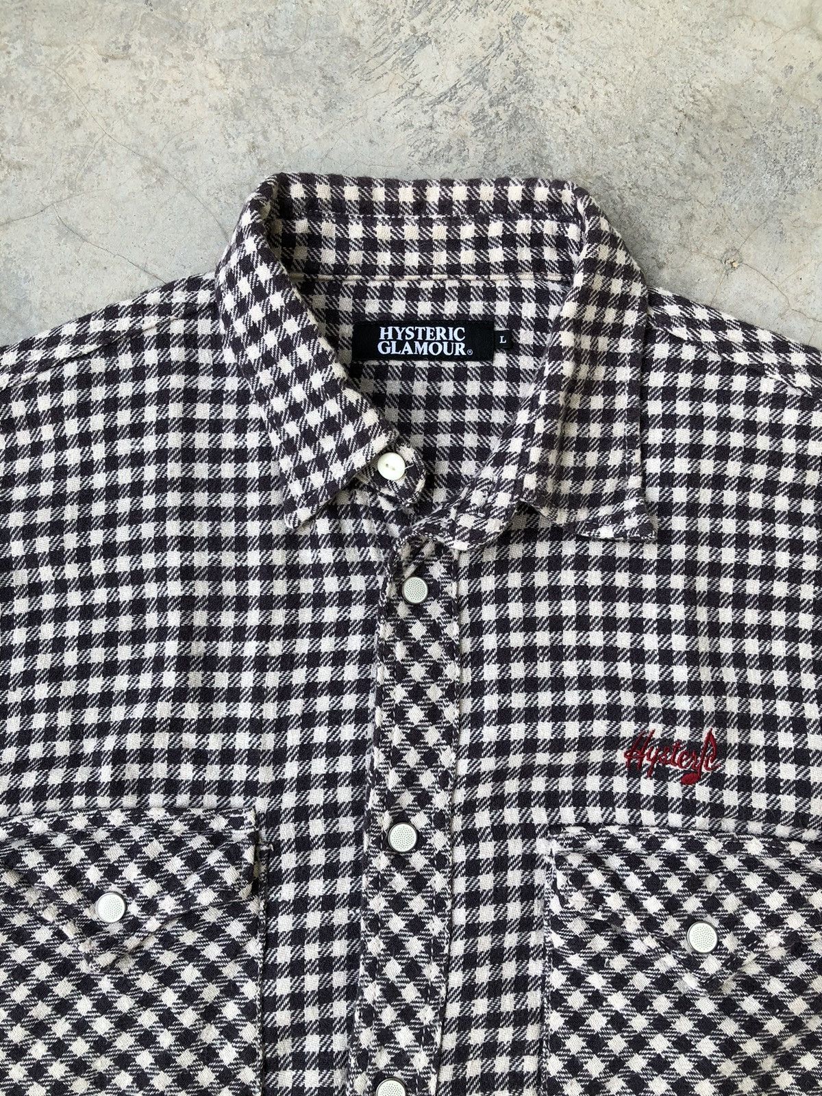 Hysteric Glamour Hysteric Glamour Flannel Black And White Checkered Size US L / EU 52-54 / 3 - 9 Thumbnail
