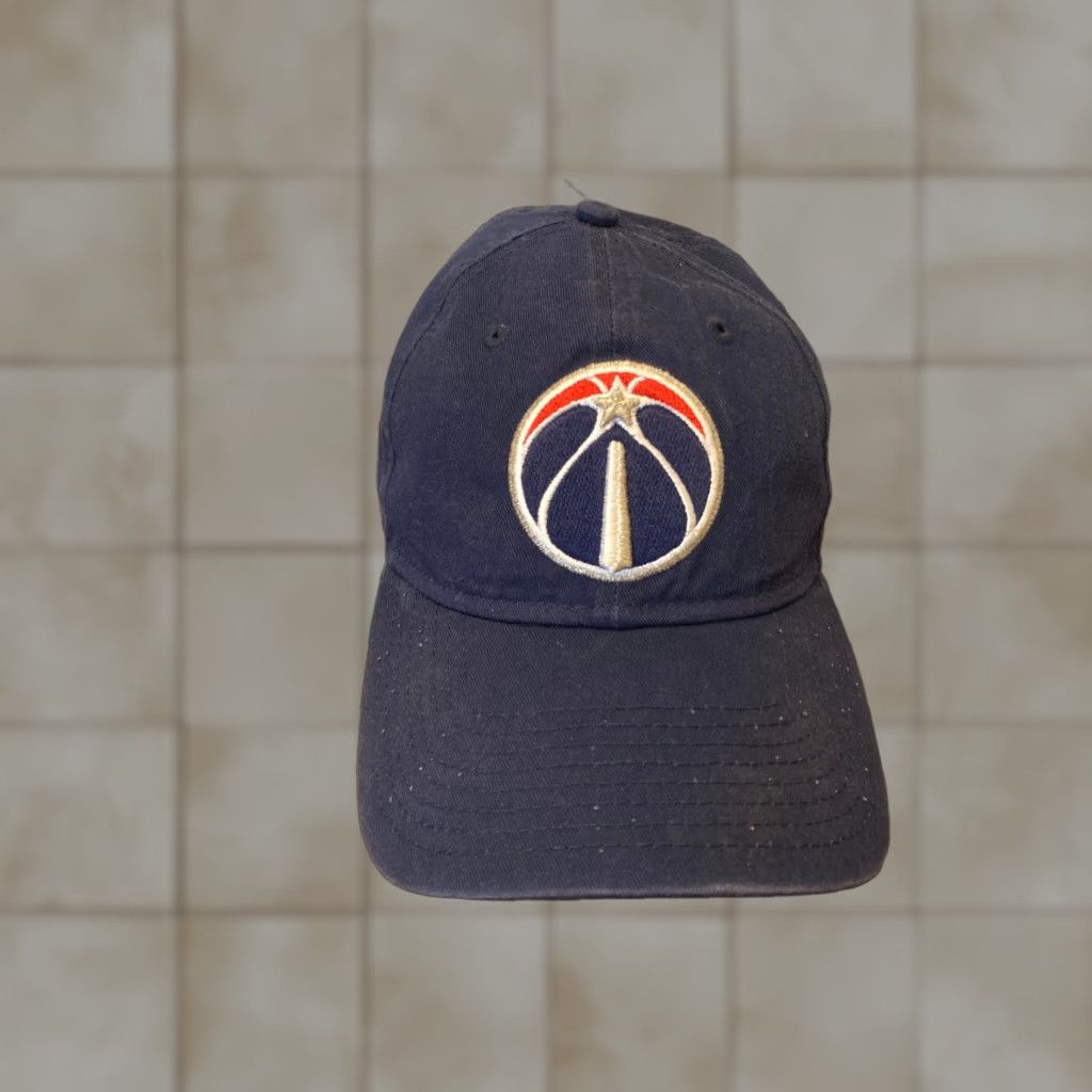 New Era VINTAGE Washington Wizards Logo New Era Strapback Hat Blue 9 Twenty Unisex Adults Adjustable Twill Cotton Baseball Cap 90s Basketball Mens/Womens Size ONE SIZE - 1 Thumbnail